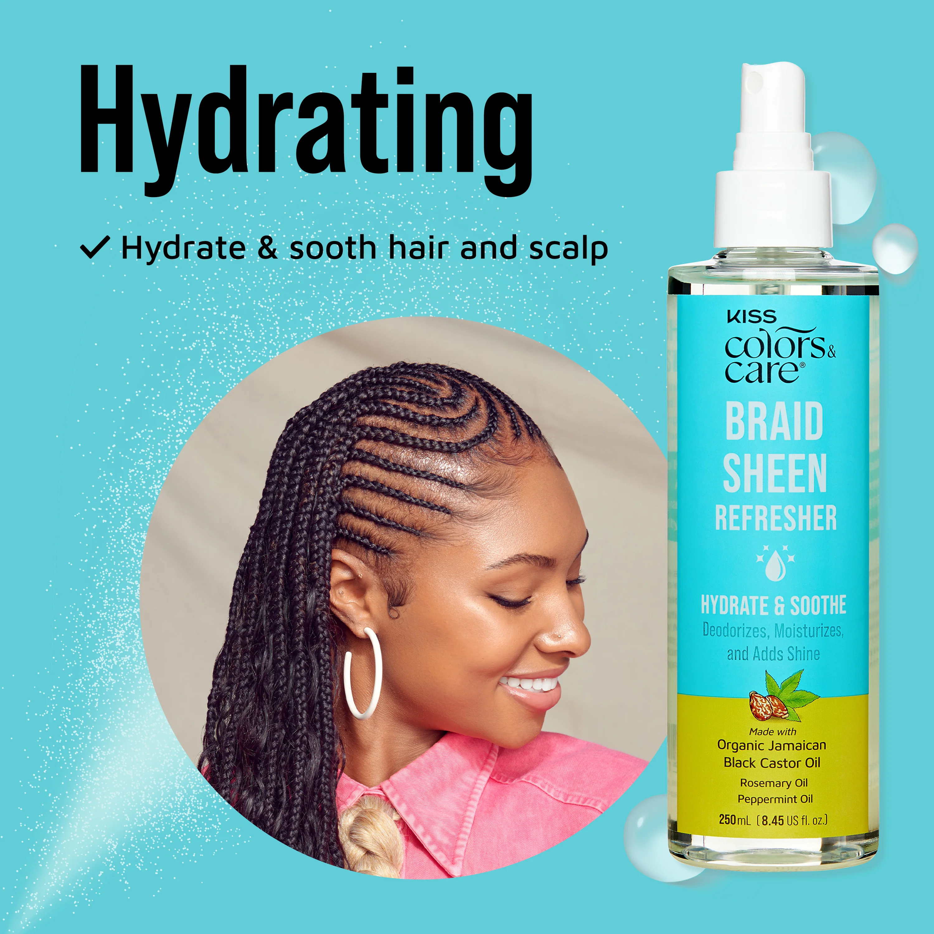 KISS Colors & Care Braid Sheen Refresher - 8.45 fl. oz. - Image 7