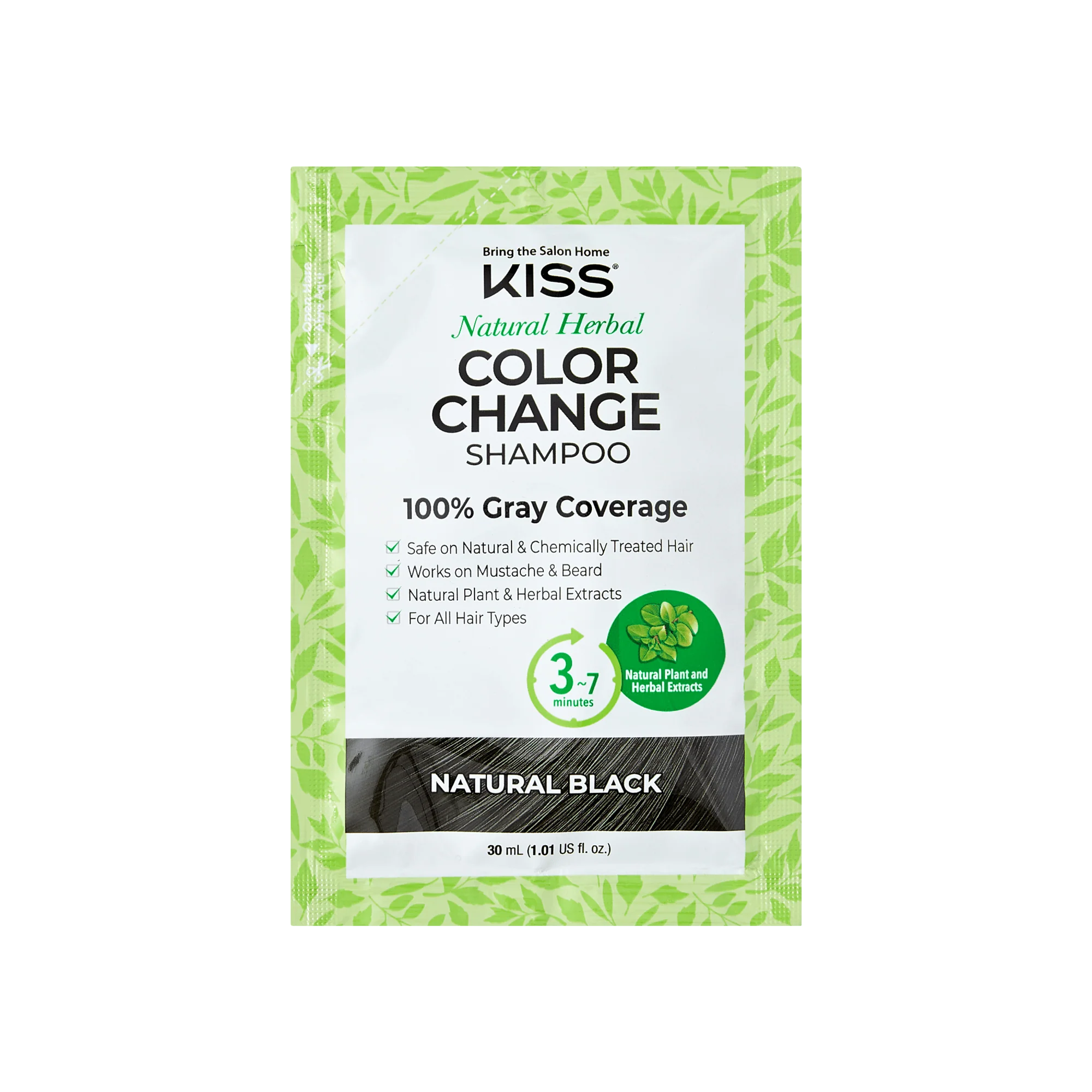 KISS Color Change Permanent Shampoo Dye - Natural Black - Image 3