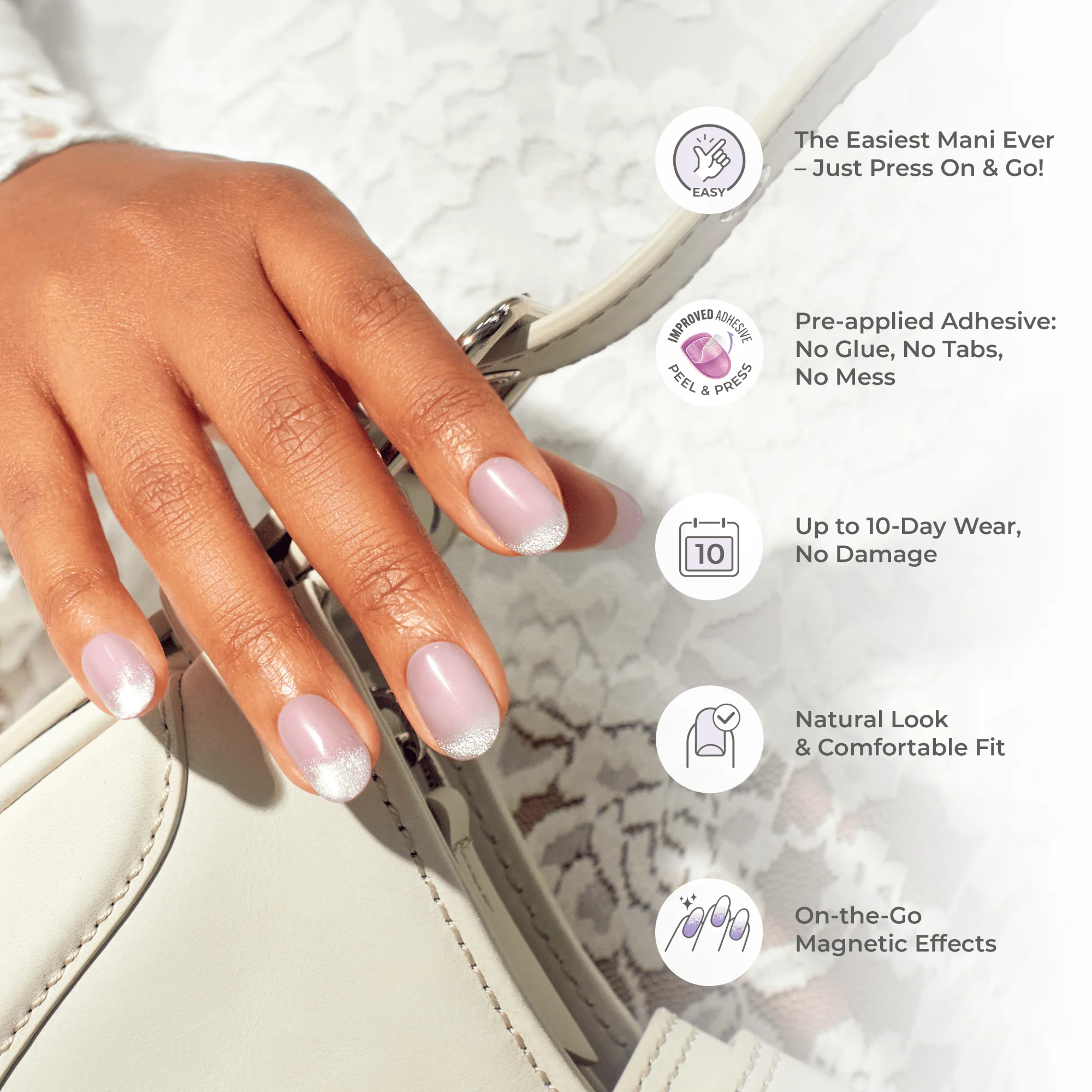 colorFX by imPRESS Press On Nails - Diamond Drip - Image 9