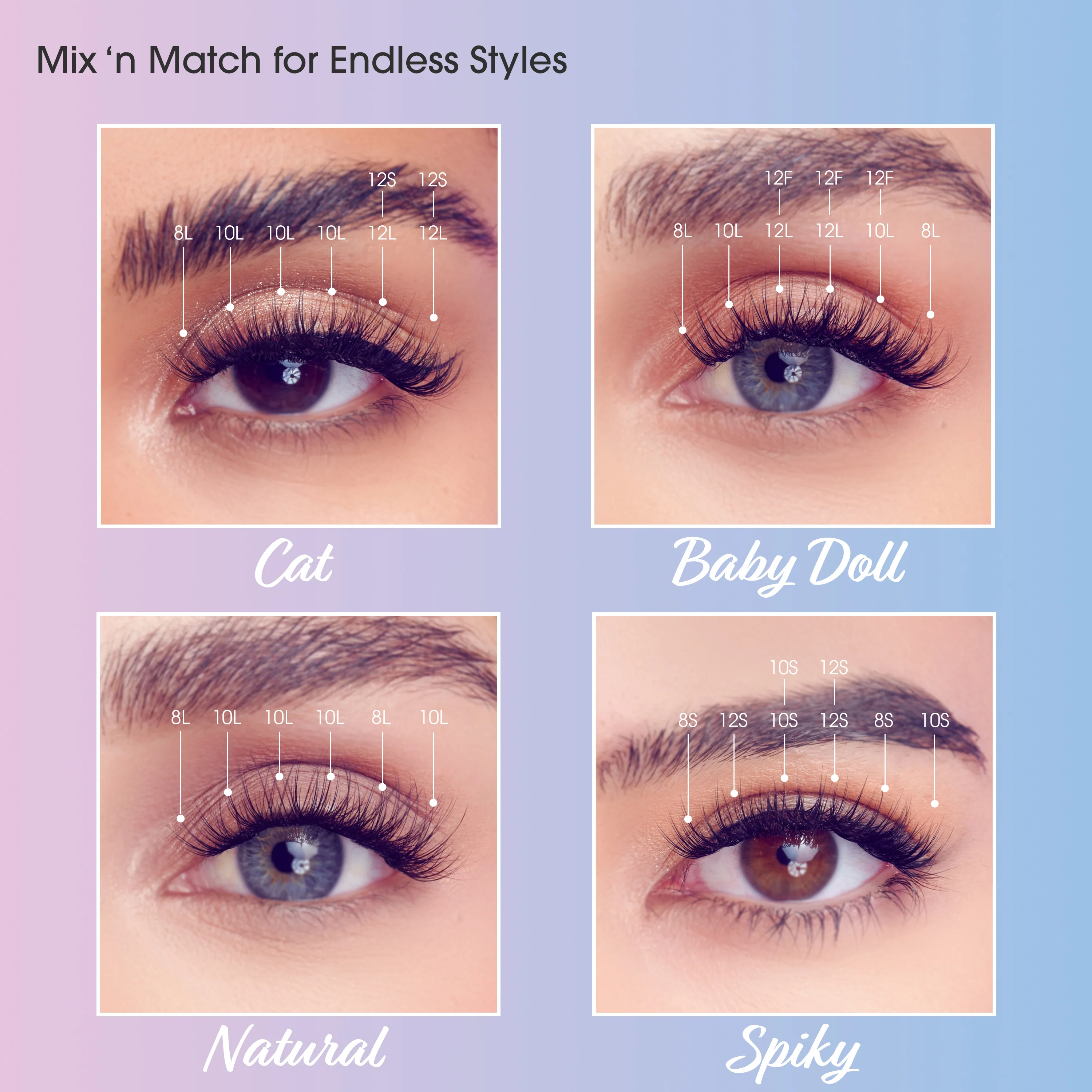 FALSCARA Studio Lash Extension Kit - Delicate - 54 Wisps - Image 10