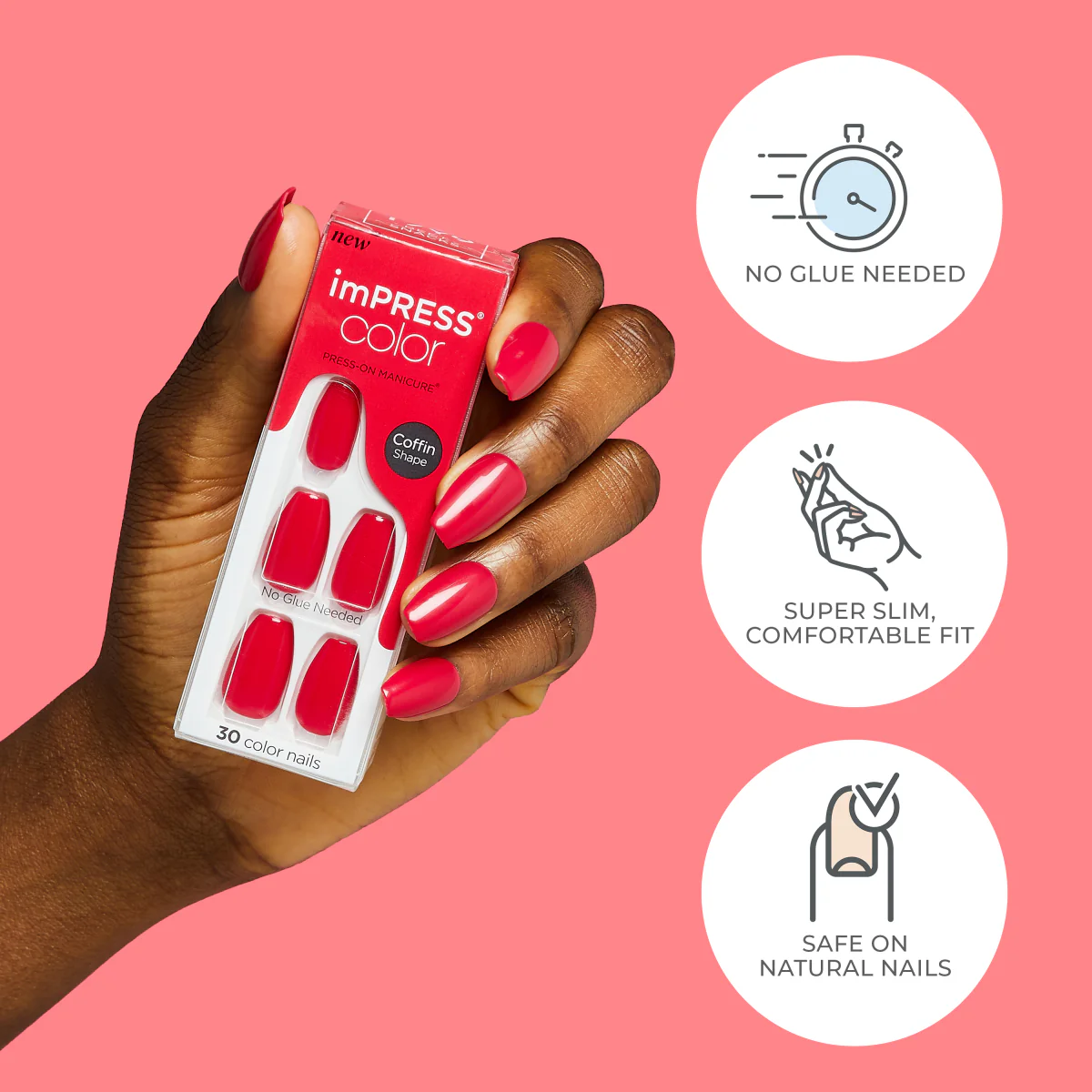 imPRESS Color Press-On Manicure - Mint To Be - Image 6