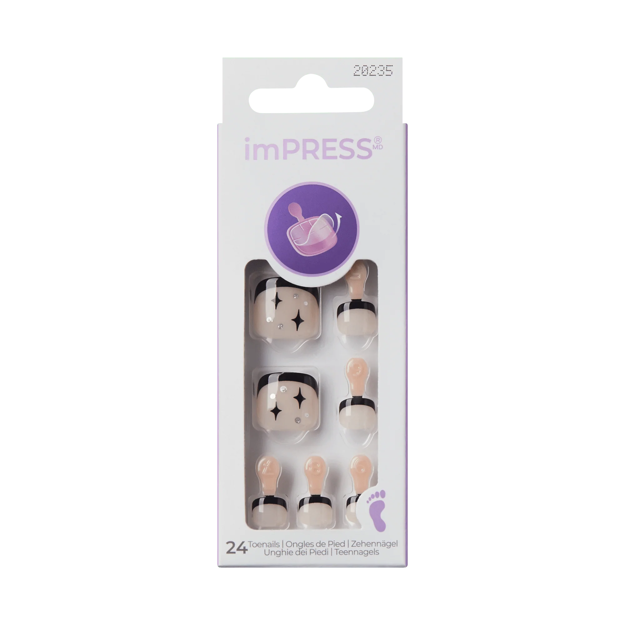 imPRESS Design Press On Pedicure - Paradise - Image 5