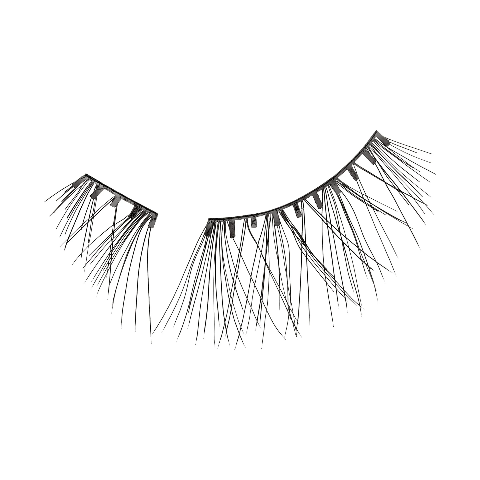 imPRESS Falsies easy tab Self Adhesive Eyelashes– Black Wispy - Image 7