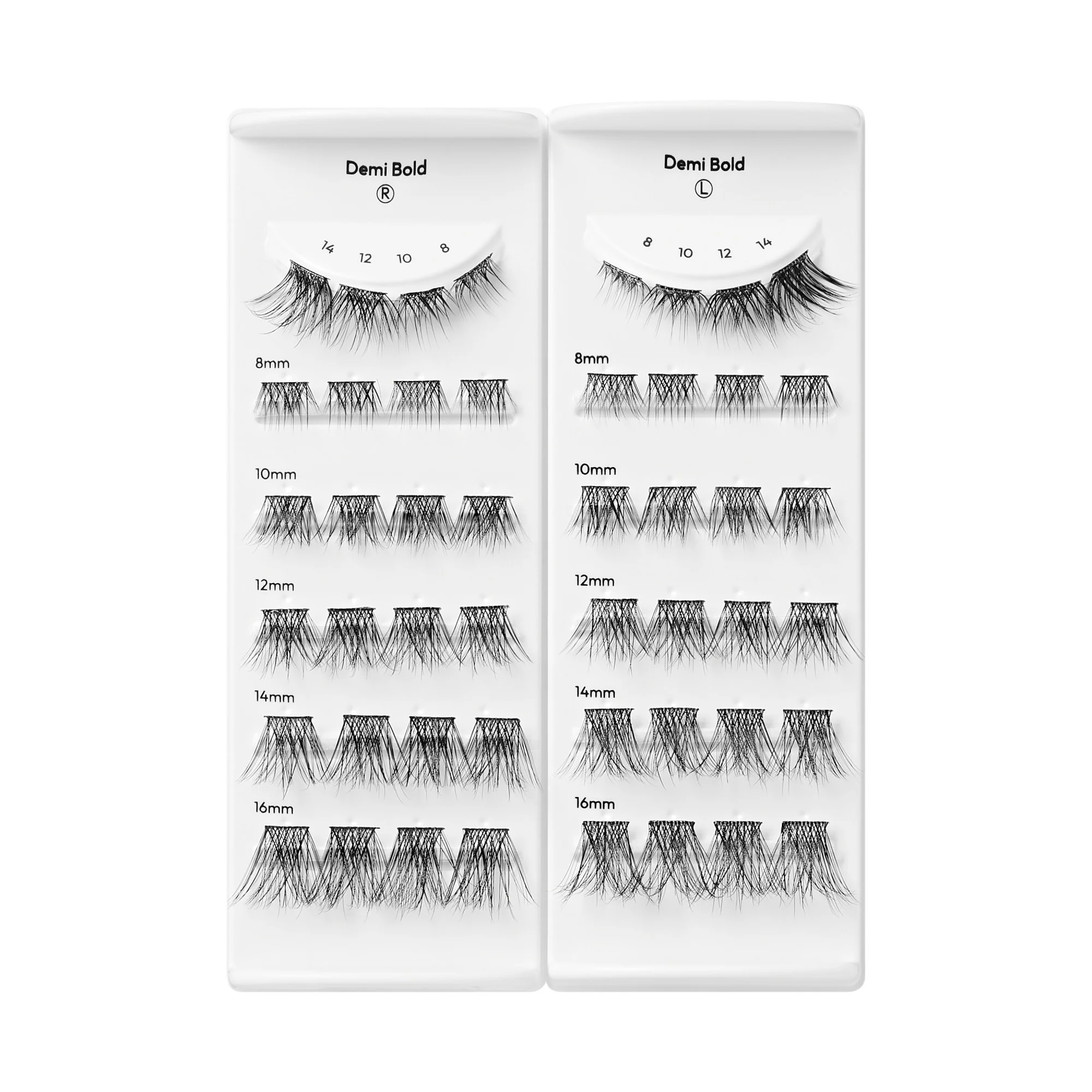 imPRESS Falsies Long Lasting Pre-Glued Lash Clusters Kit - Demi Bold - Image 6