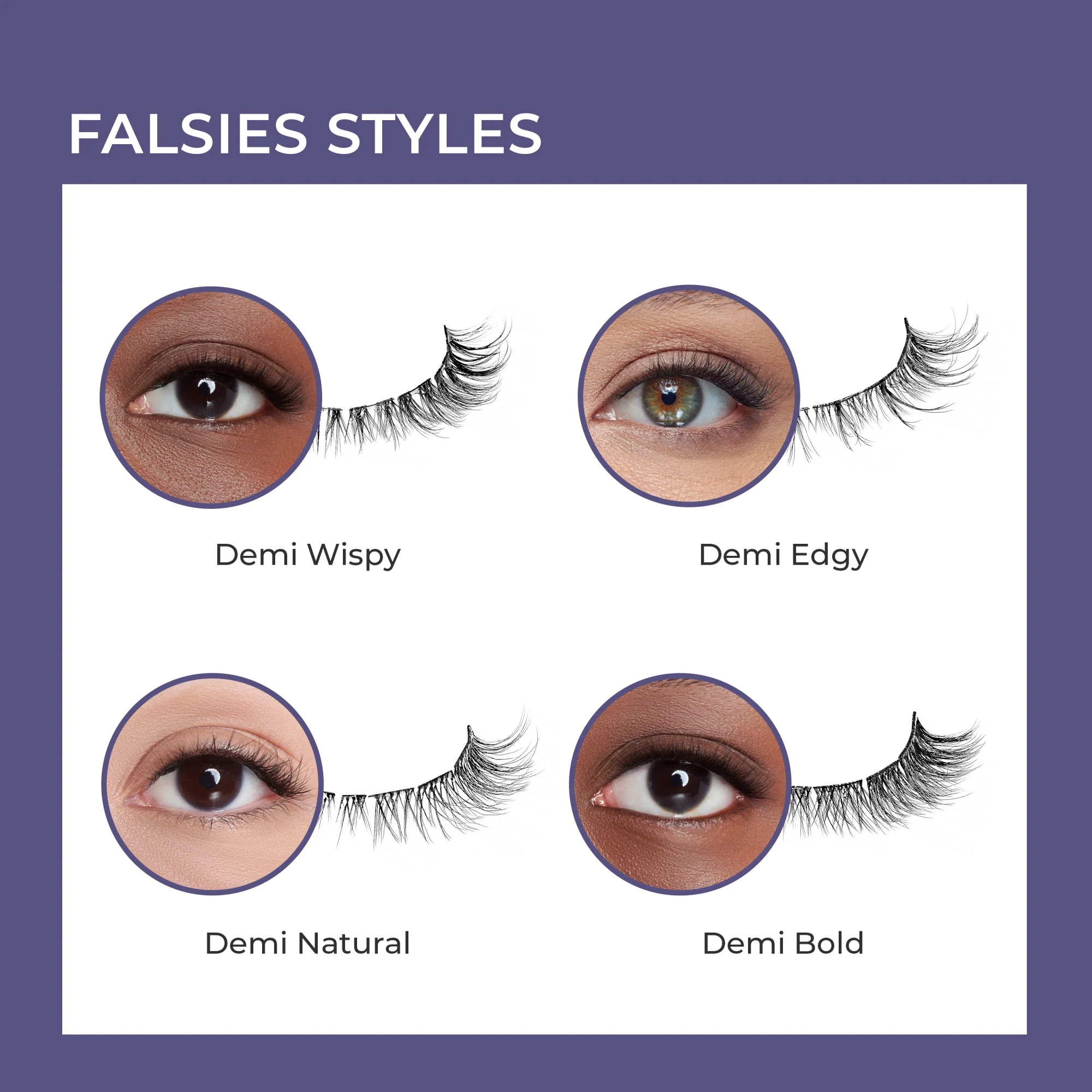 imPRESS Falsies Long Lasting Pre-Glued Lash Clusters Kit - Demi Wispy - Image 10
