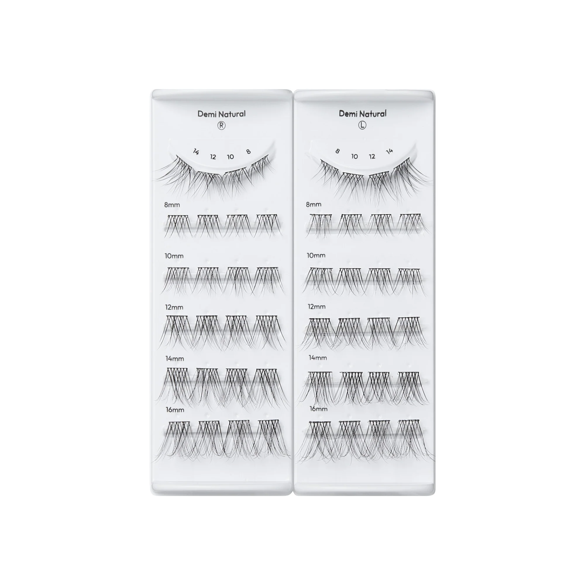 imPRESS Falsies Long Lasting Pre-Glued Lash Clusters Kit - Demi Natural - Image 5