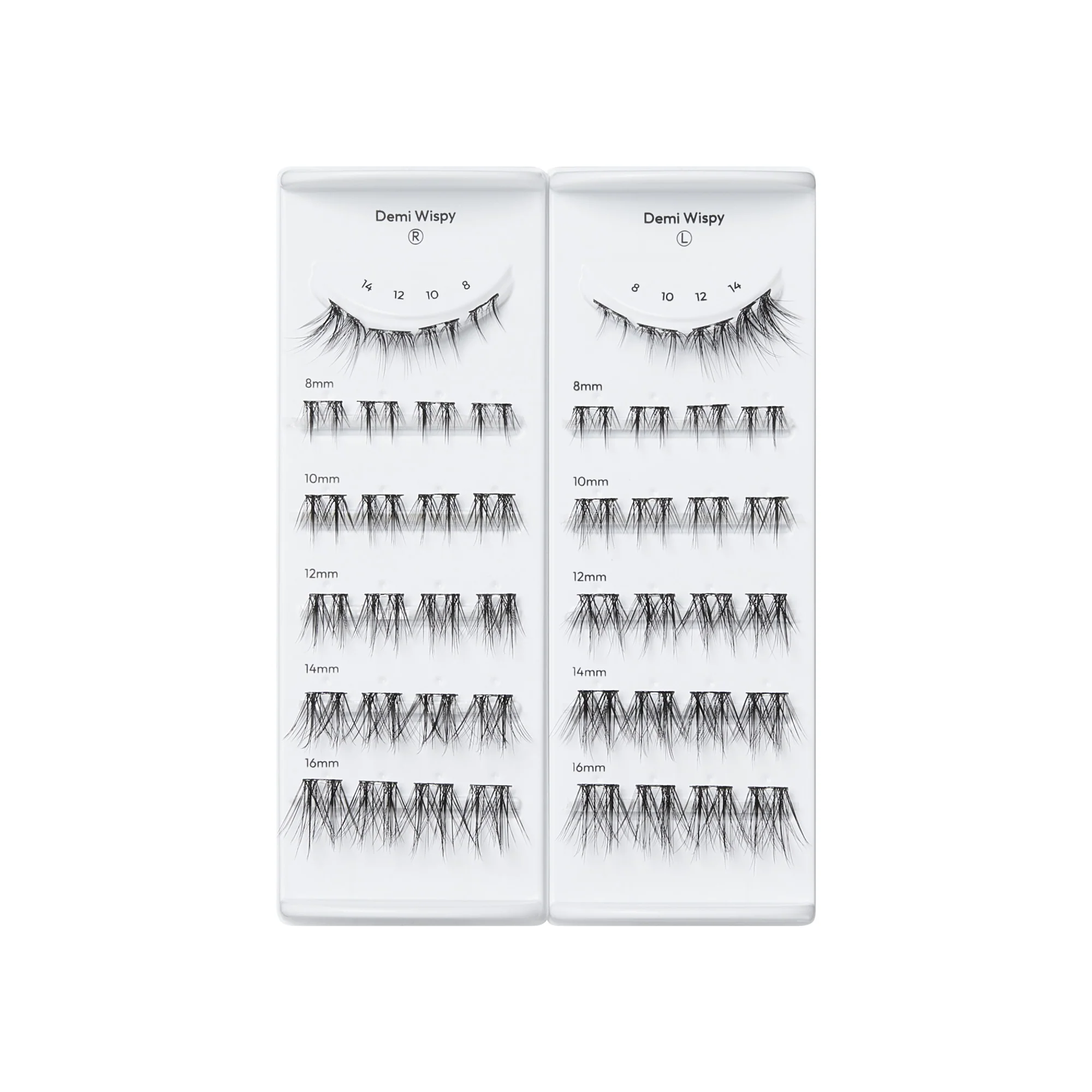 imPRESS Falsies Long Lasting Pre-Glued Lash Clusters Kit - Demi Wispy - Image 5