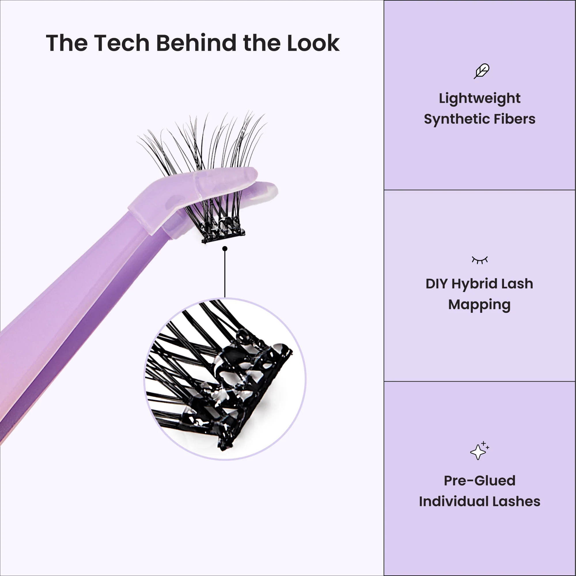 imPRESS Pre-Glued Individual Lashes Multipack, Classic Volume, 60 Lash Clusters - Image 9