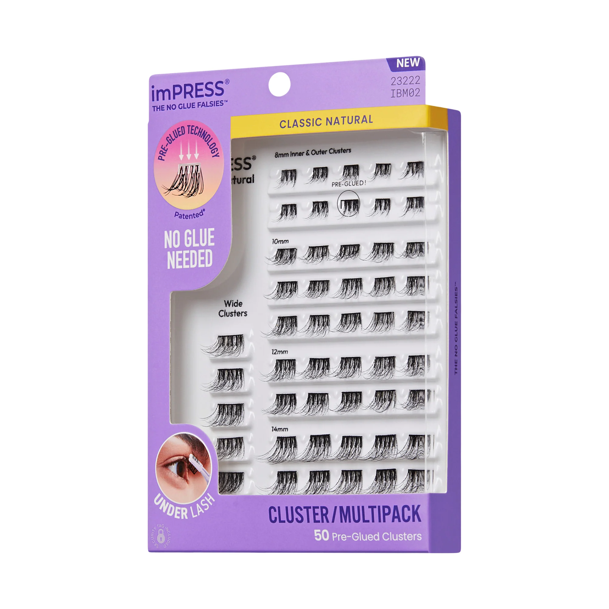 imPRESS Pre-Glued Lash Clusters Multipack - Classic Natural