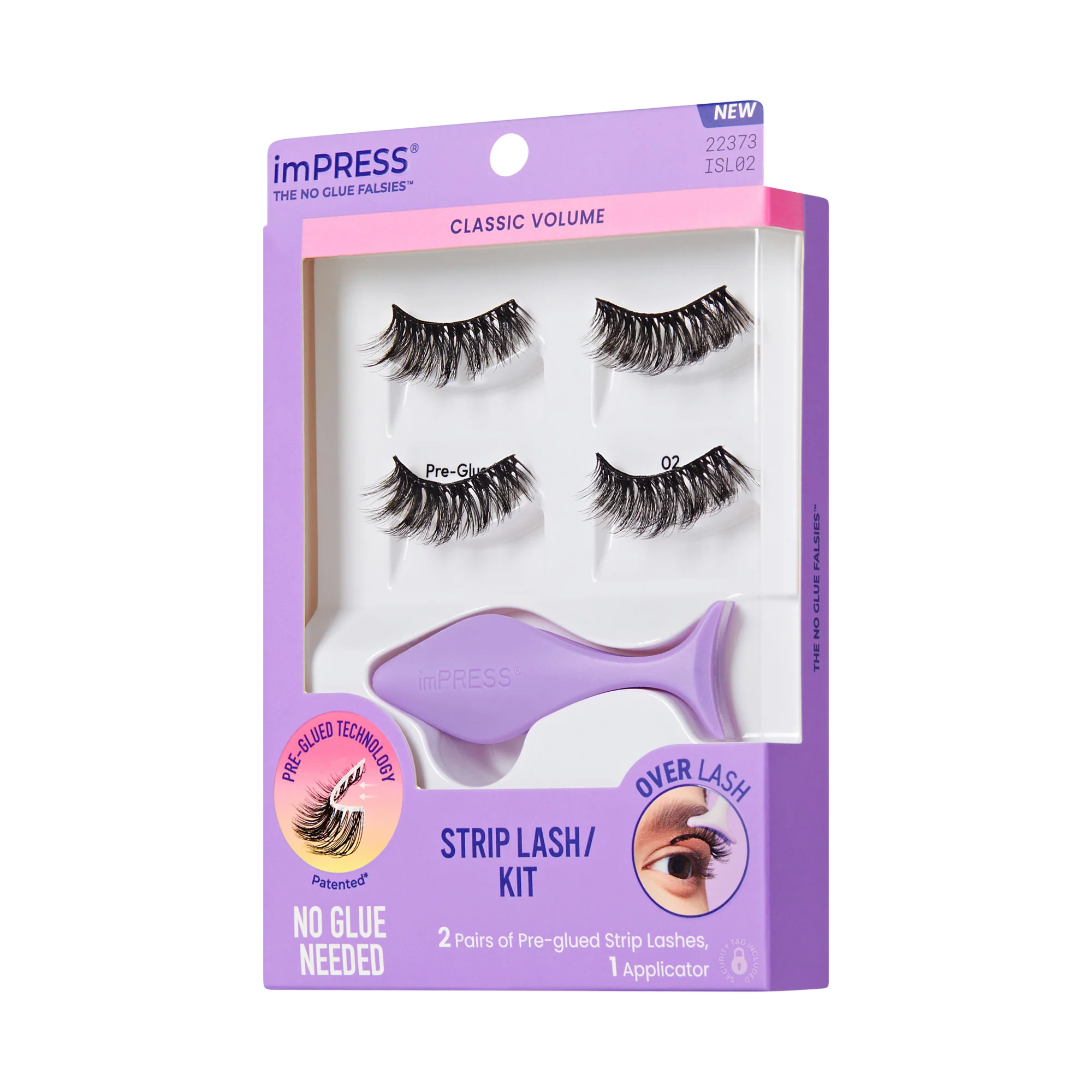 imPRESS Pre-Glued Strip Lashes Kit - Classic Volume