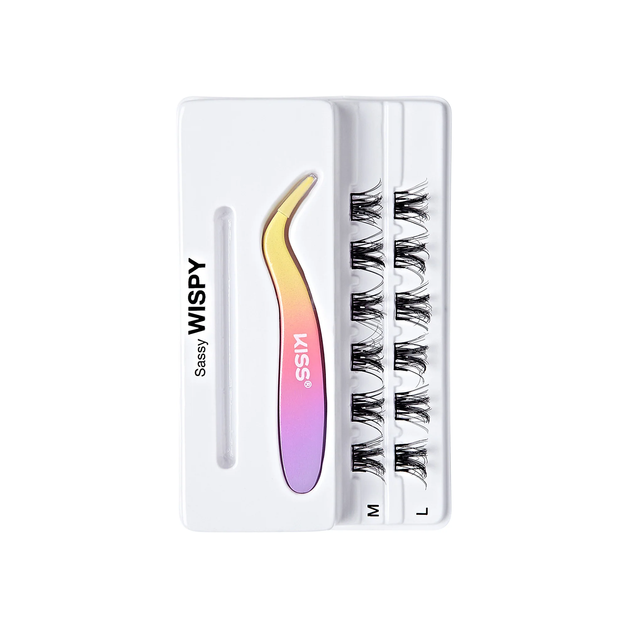 imPRESS Falsies Self Adhesive Eyelashes, 12 Lash Clusters + Applicator - Sassy - Image 6
