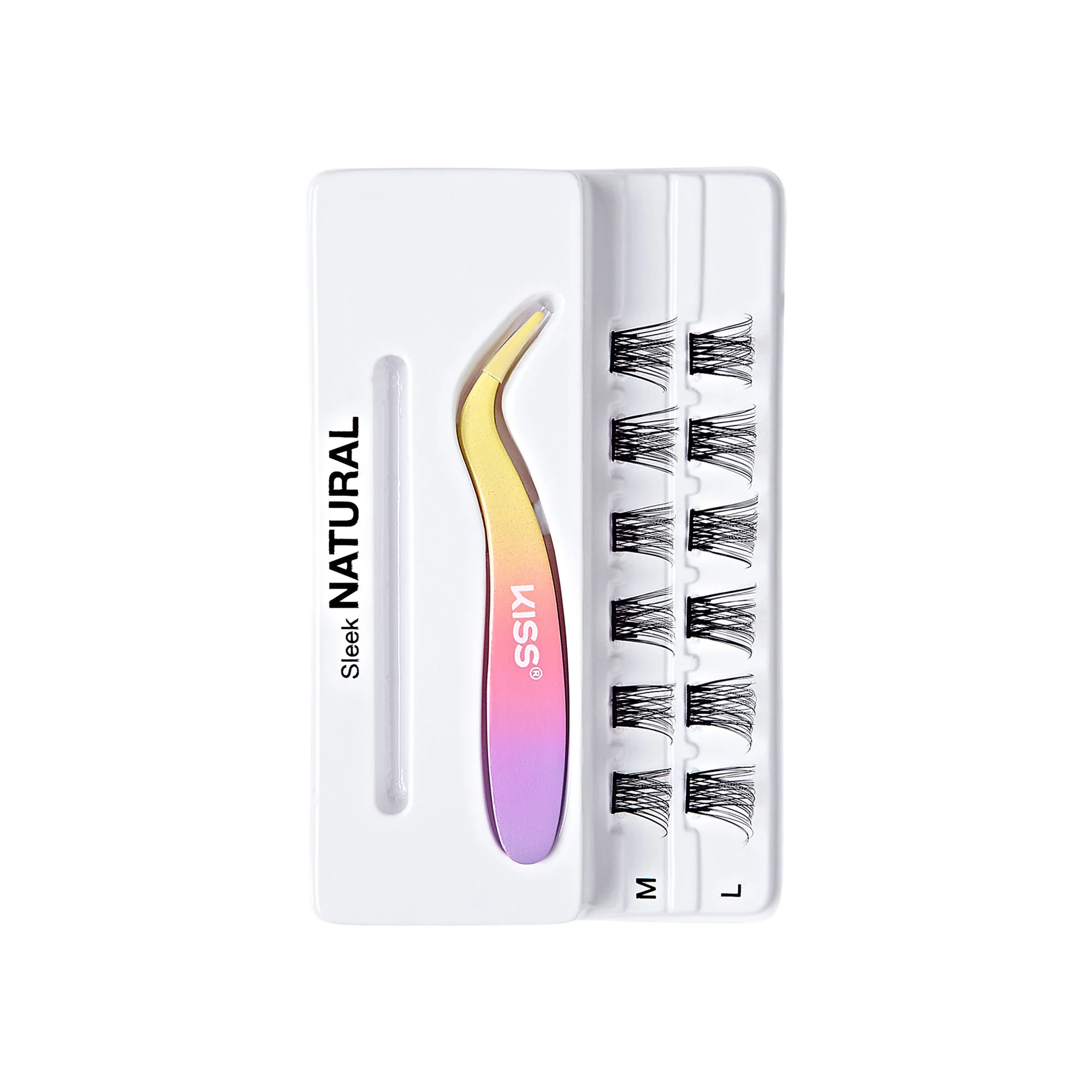 imPRESS Falsies Self Adhesive Eyelashes, 12 Lash Clusters + Applicator β Sleek - Image 6