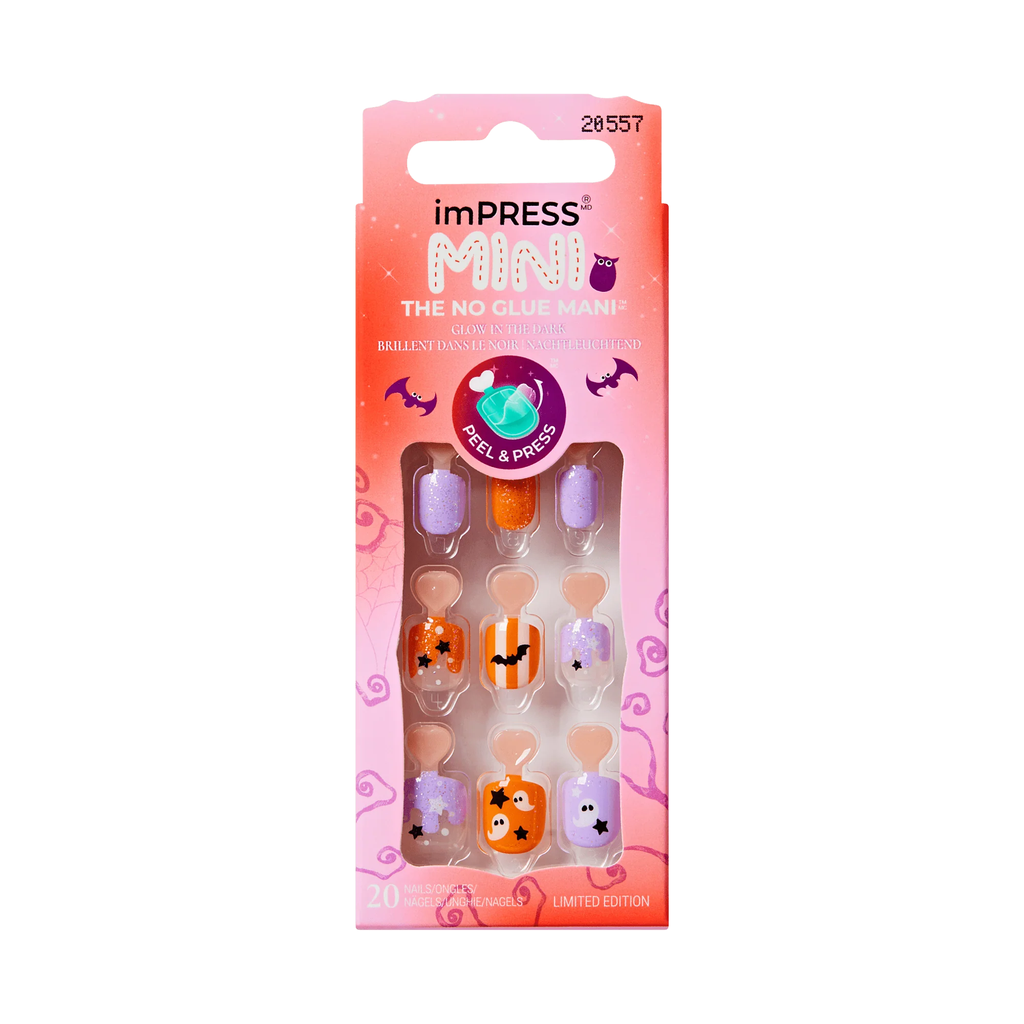imPRESS Halloween Kids Press On Nails - Oh My Gourd - Image 9