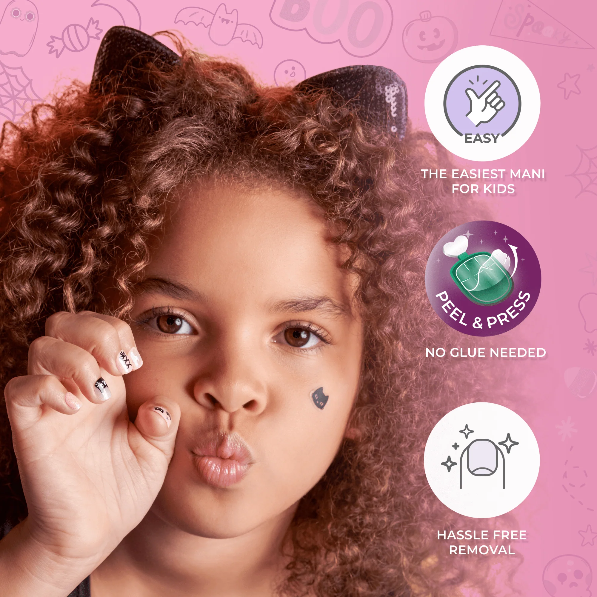 imPRESS Halloween Kids Press On Nails - Amazed - Image 11