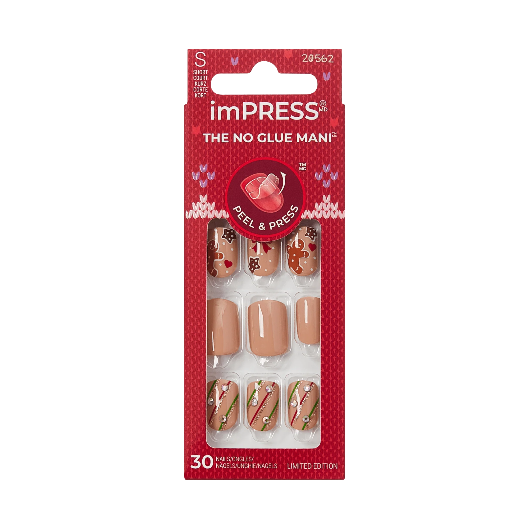 imPRESS Holiday Design Press On Nails - Mistletoe Kiss - Image 6