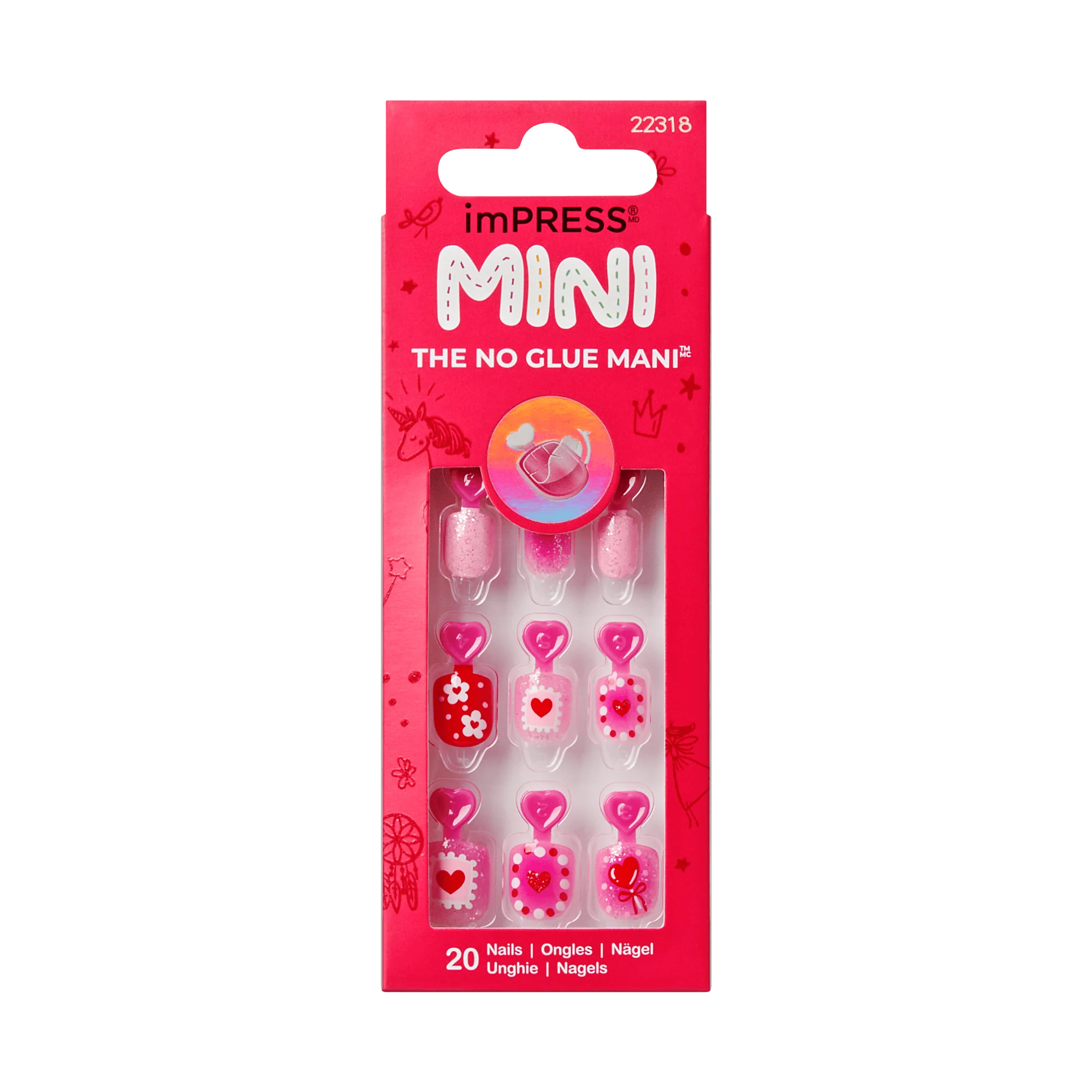 imPRESS Kids Press On Nails - Candy Heart - Image 7