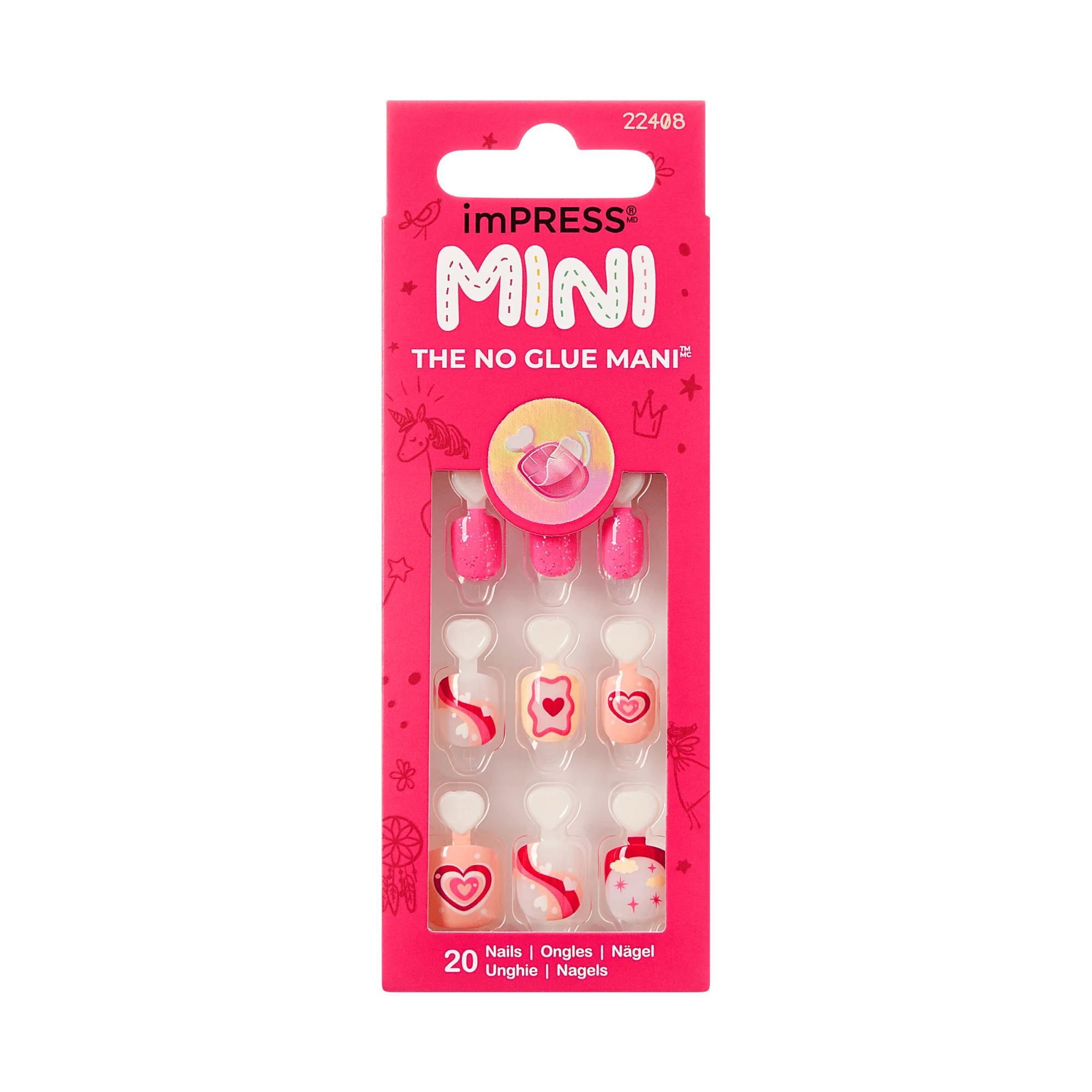 imPRESS Kids Press On Nails - Heart Wings - Image 6