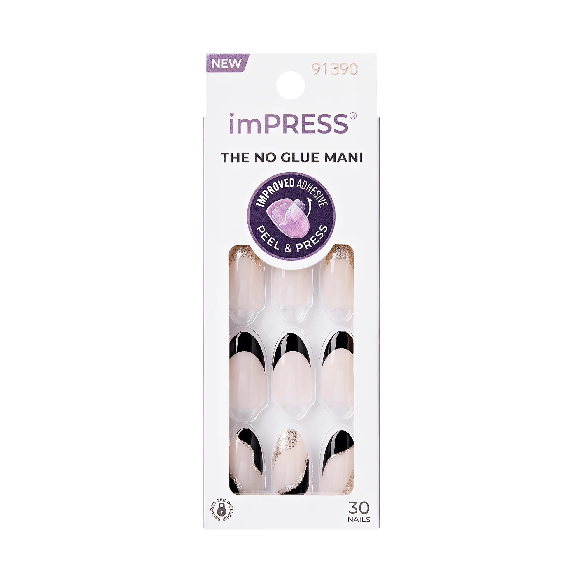 imPRESS Modern French Tip Press On Nails - Illusion - Image 6