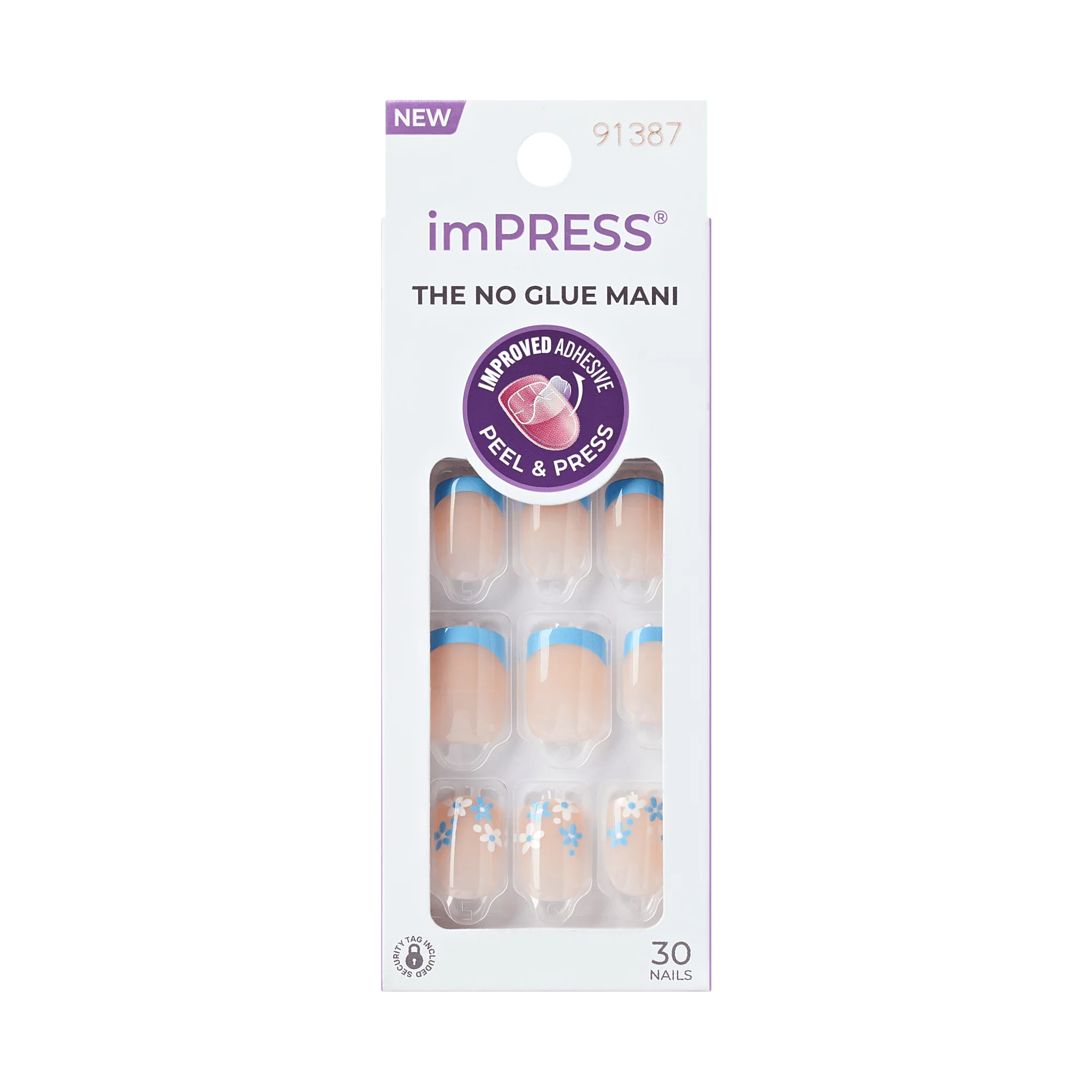 imPRESS Modern French Tip Press On Nails - Snooze - Image 6