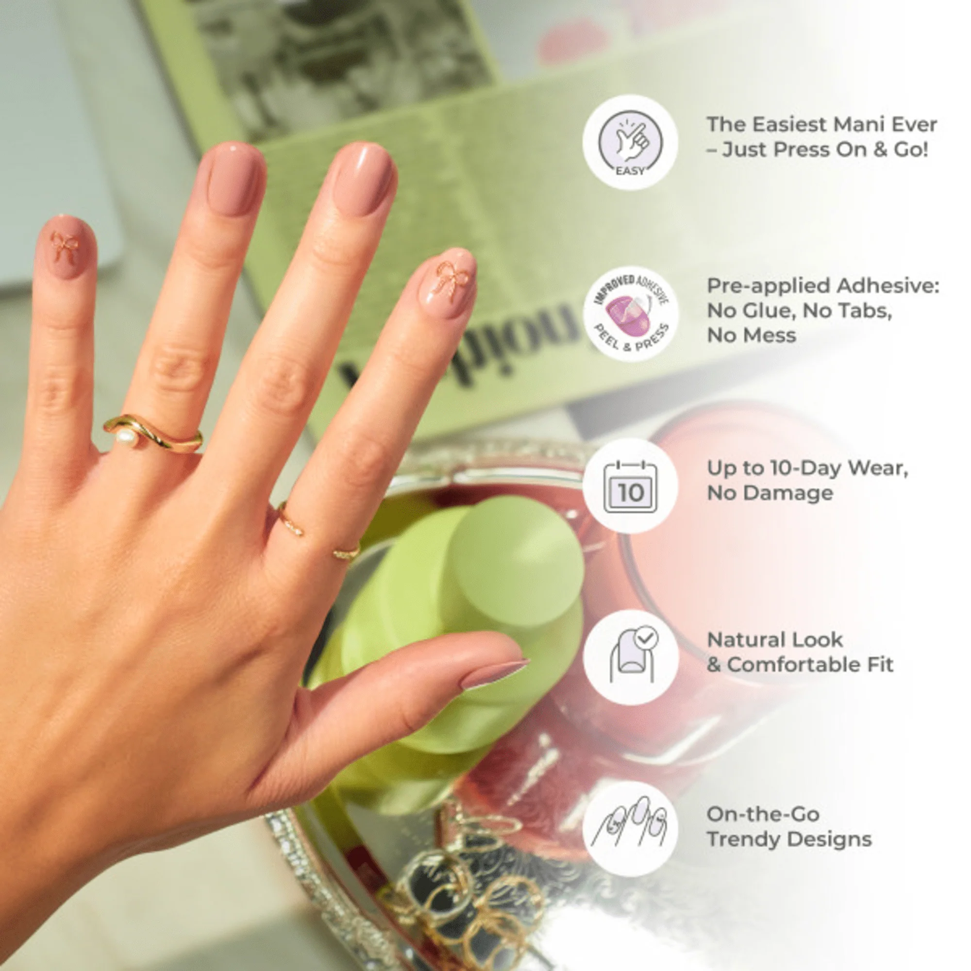 imPRESS Design Press On Nails - Chic French - Image 7