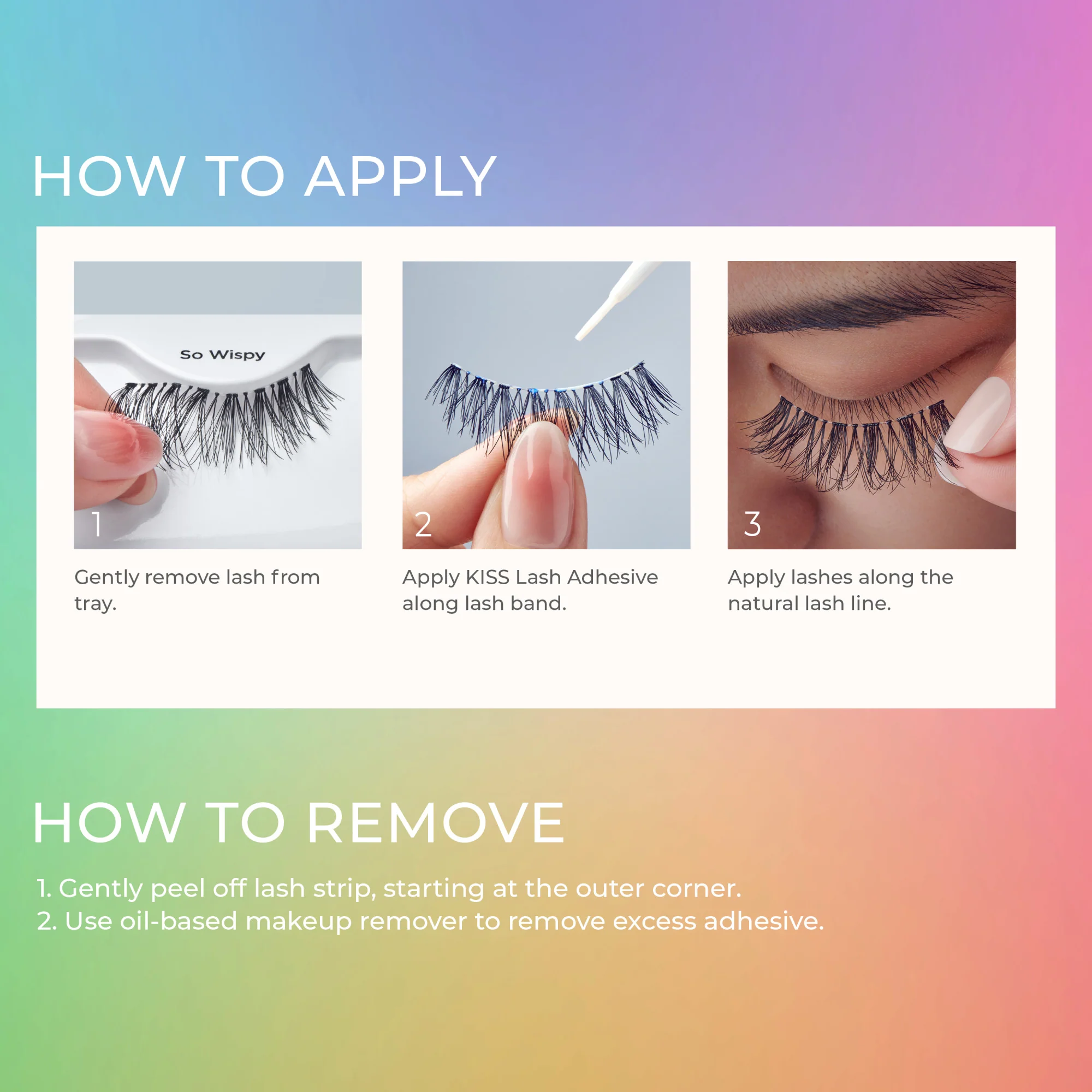 KISS 'Color The World' Pride False Eyelashes - Harmony - Image 6