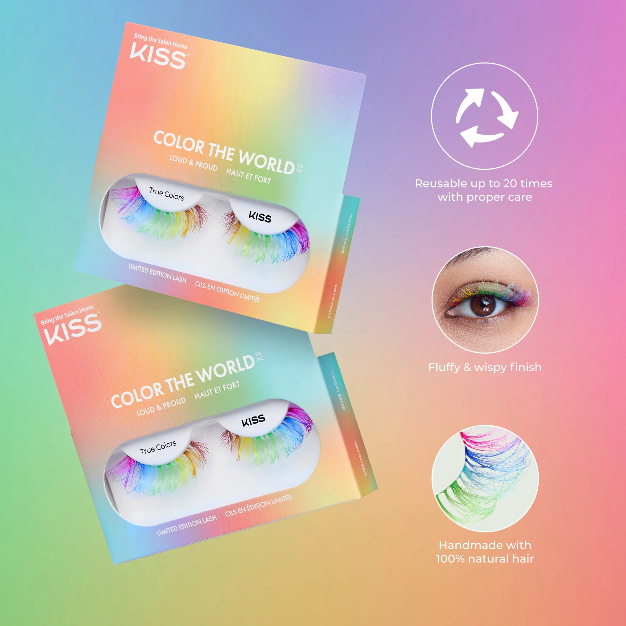 KISS 'Color The World' Pride False Eyelashes β True Colors - Image 7