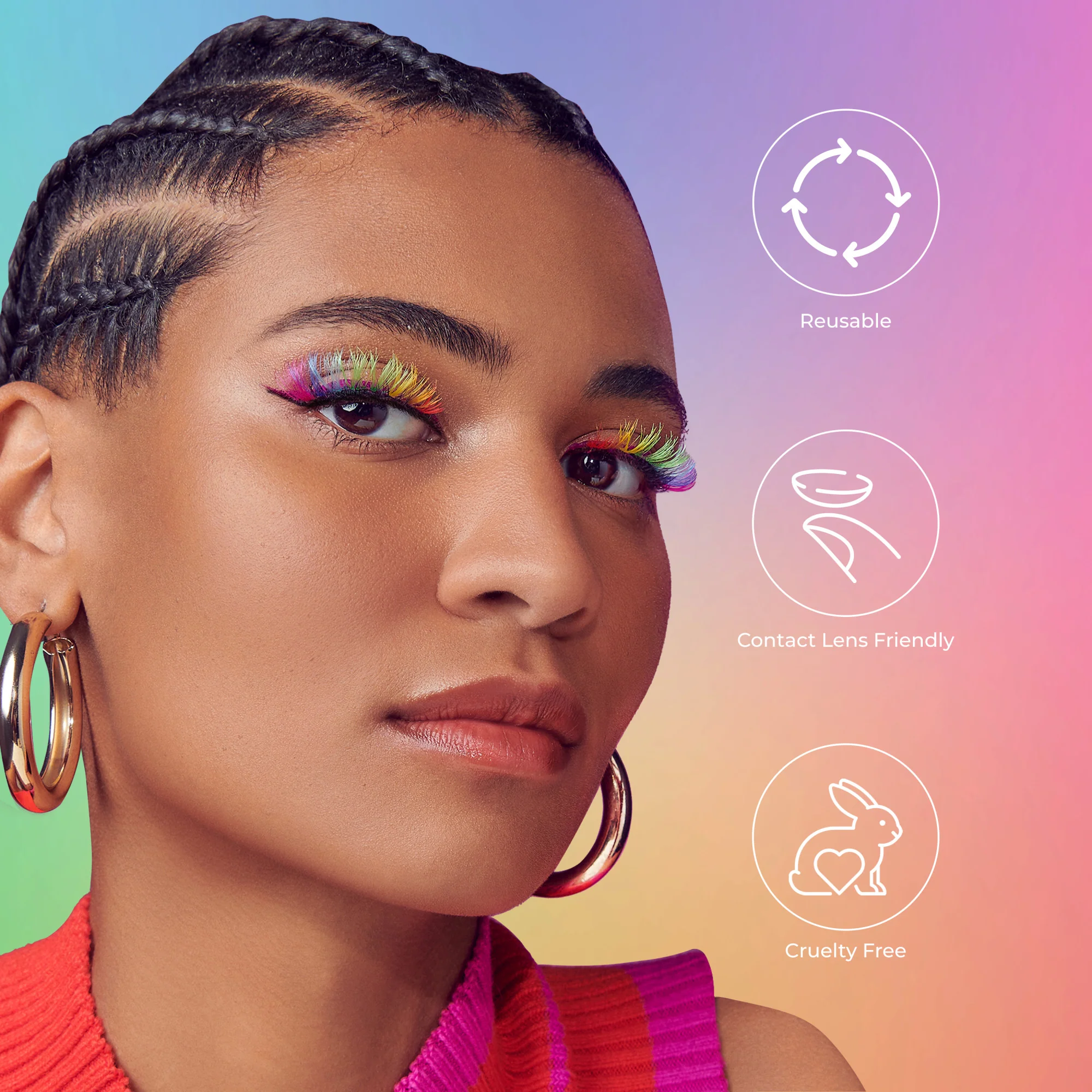 KISS 'Color The World' Pride False Eyelashes - Harmony - Image 8