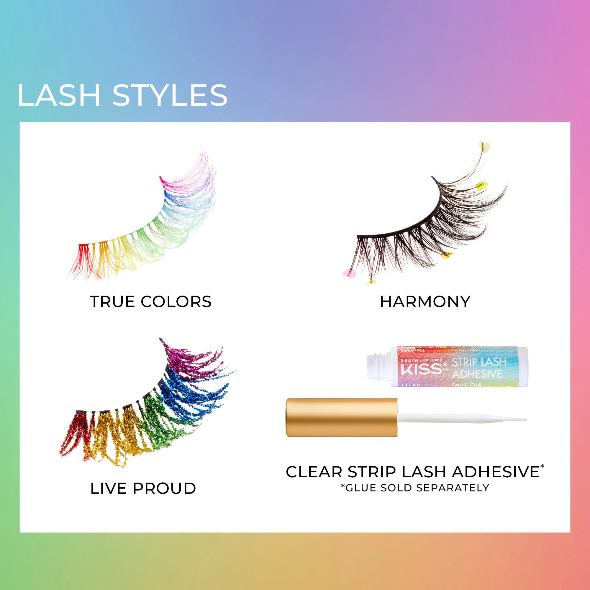 KISS 'Color The World' Pride False Eyelashes - Harmony - Image 9