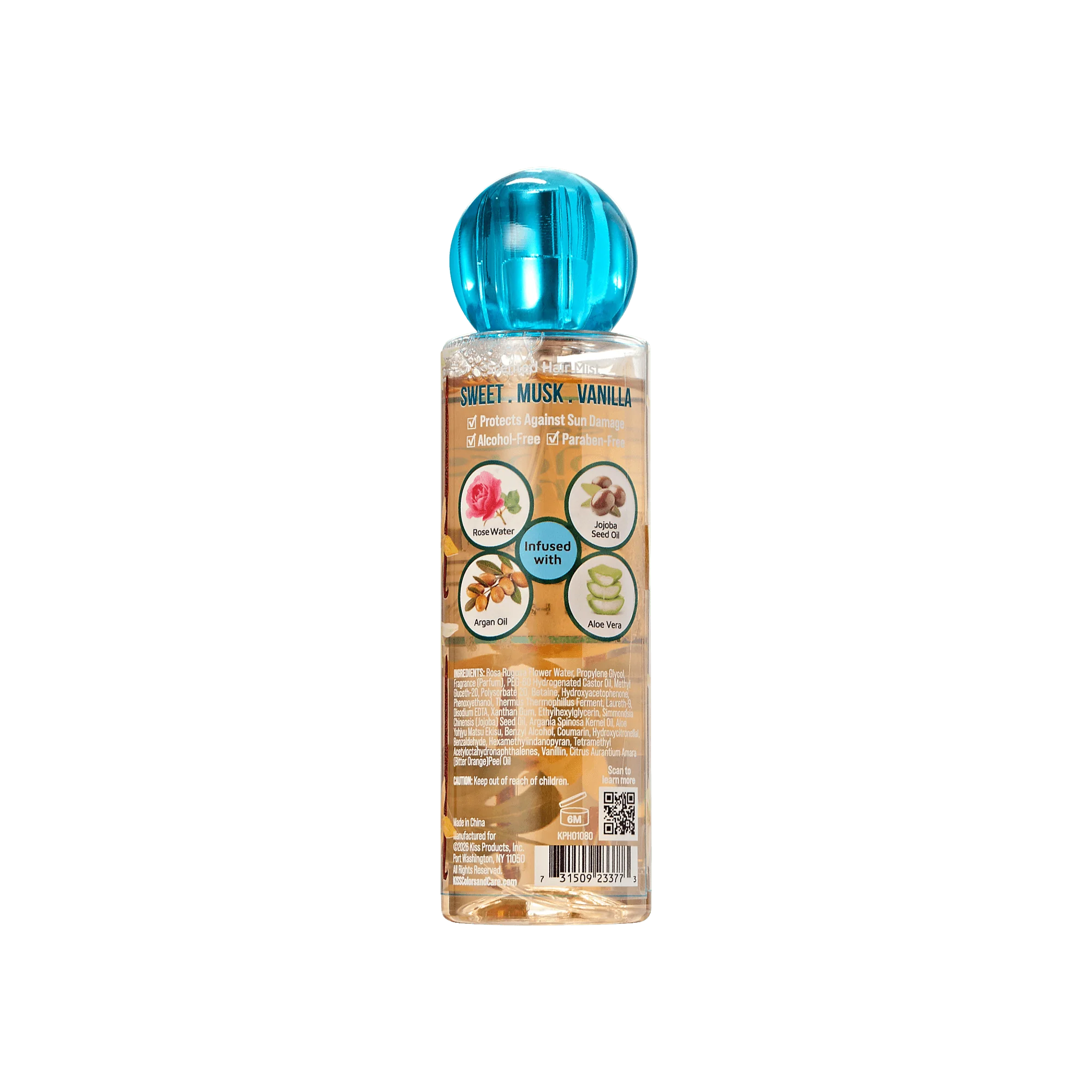 KISS Colors & Care Clean Fragrance Hair Veil Mist, 4 oz. - Sugarcloud Mirage - Image 3