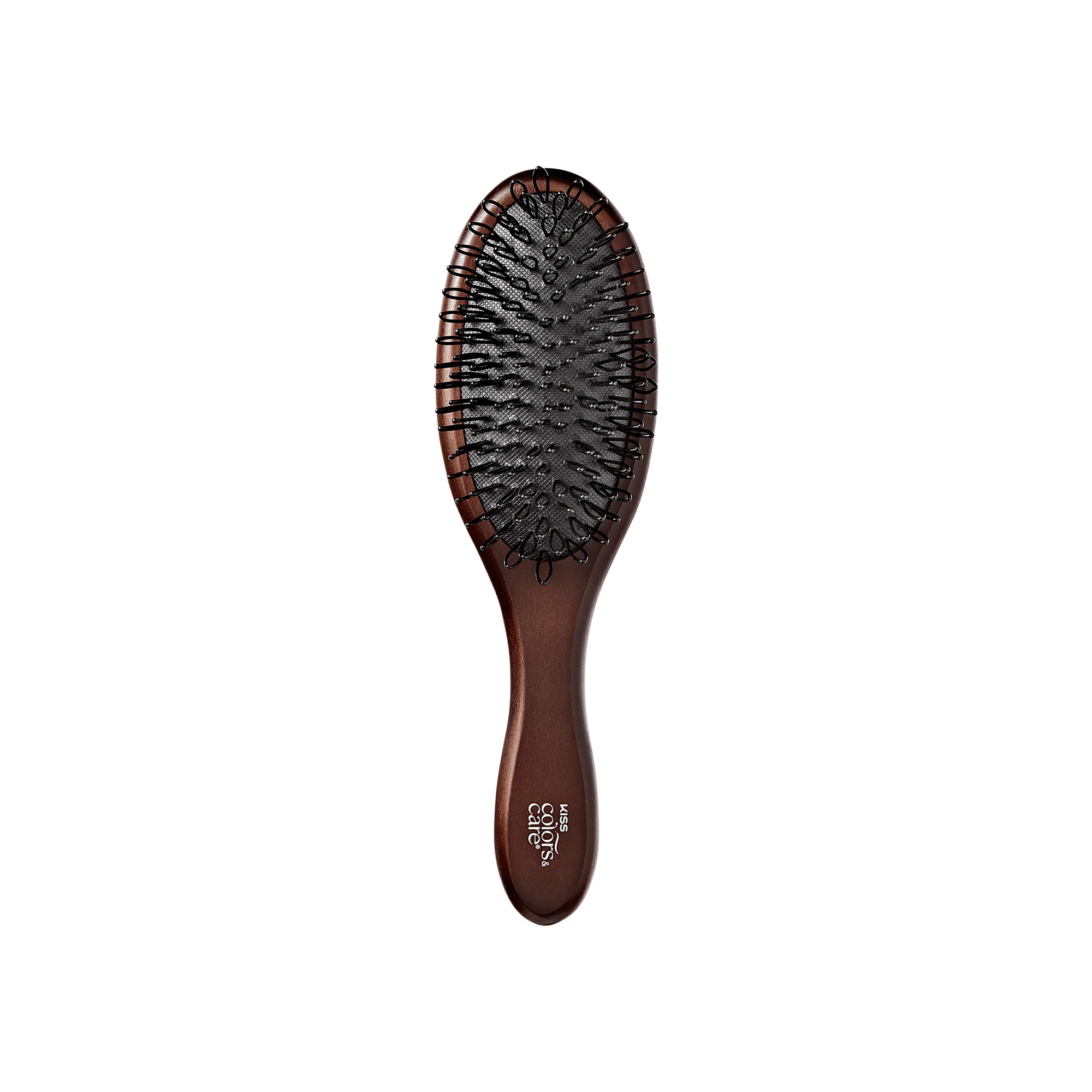 KISS Colors & Care Dual-Sided 2-in-1 Wooden Wig Brush - Image 2
