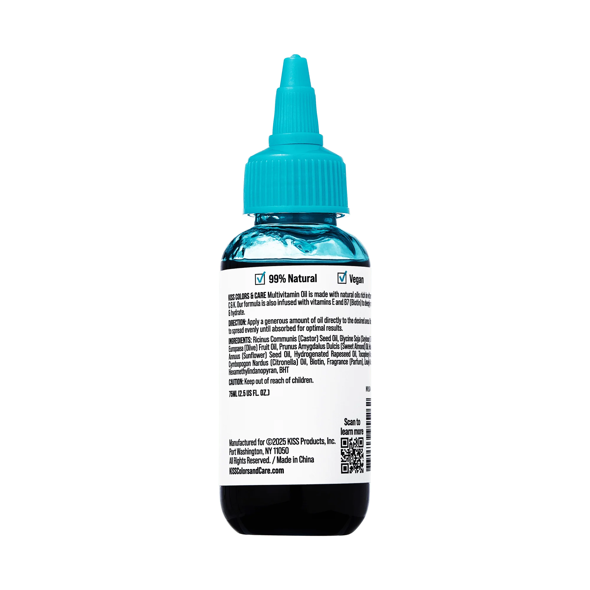 KISS Colors & Care Multivitamin Oil - Black Castor - Image 6