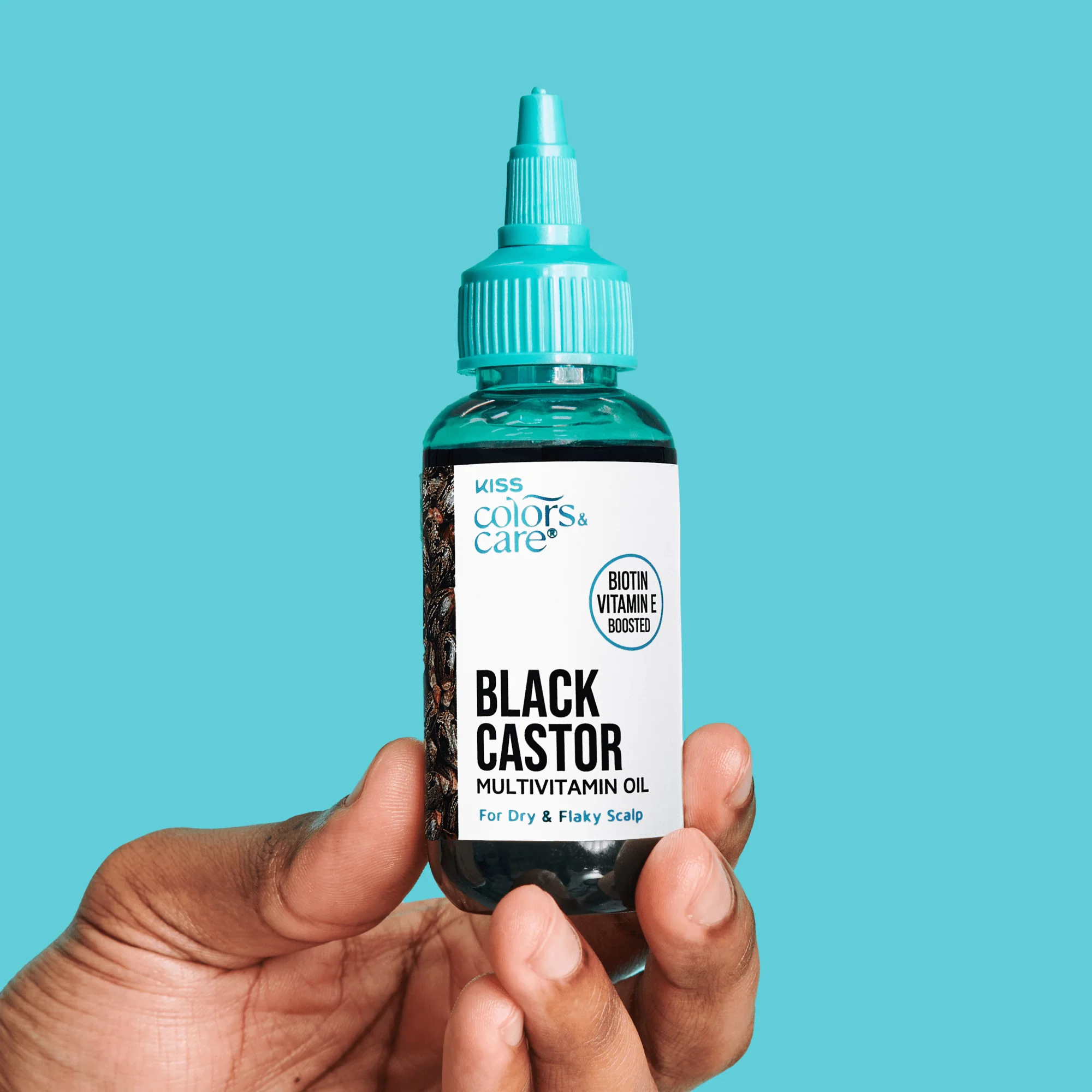 KISS Colors & Care Multivitamin Oil & Gua Sha - Black Castor - Image 3