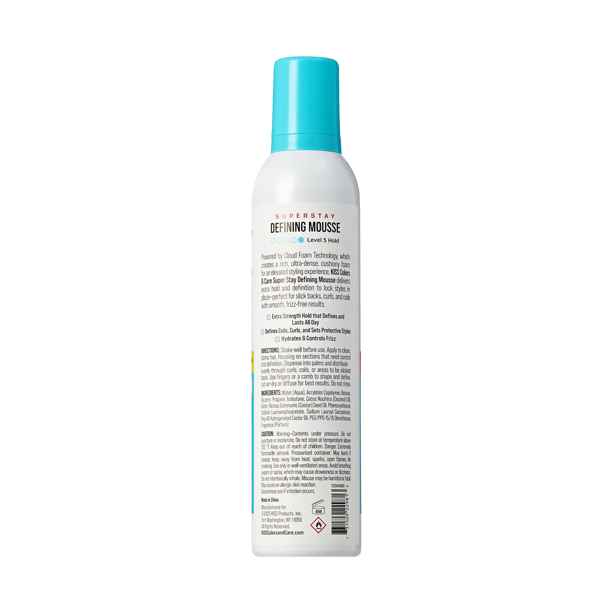 KISS Colors & Care Super Stay Defining Mousse - Extra Strength Hold - Image 7