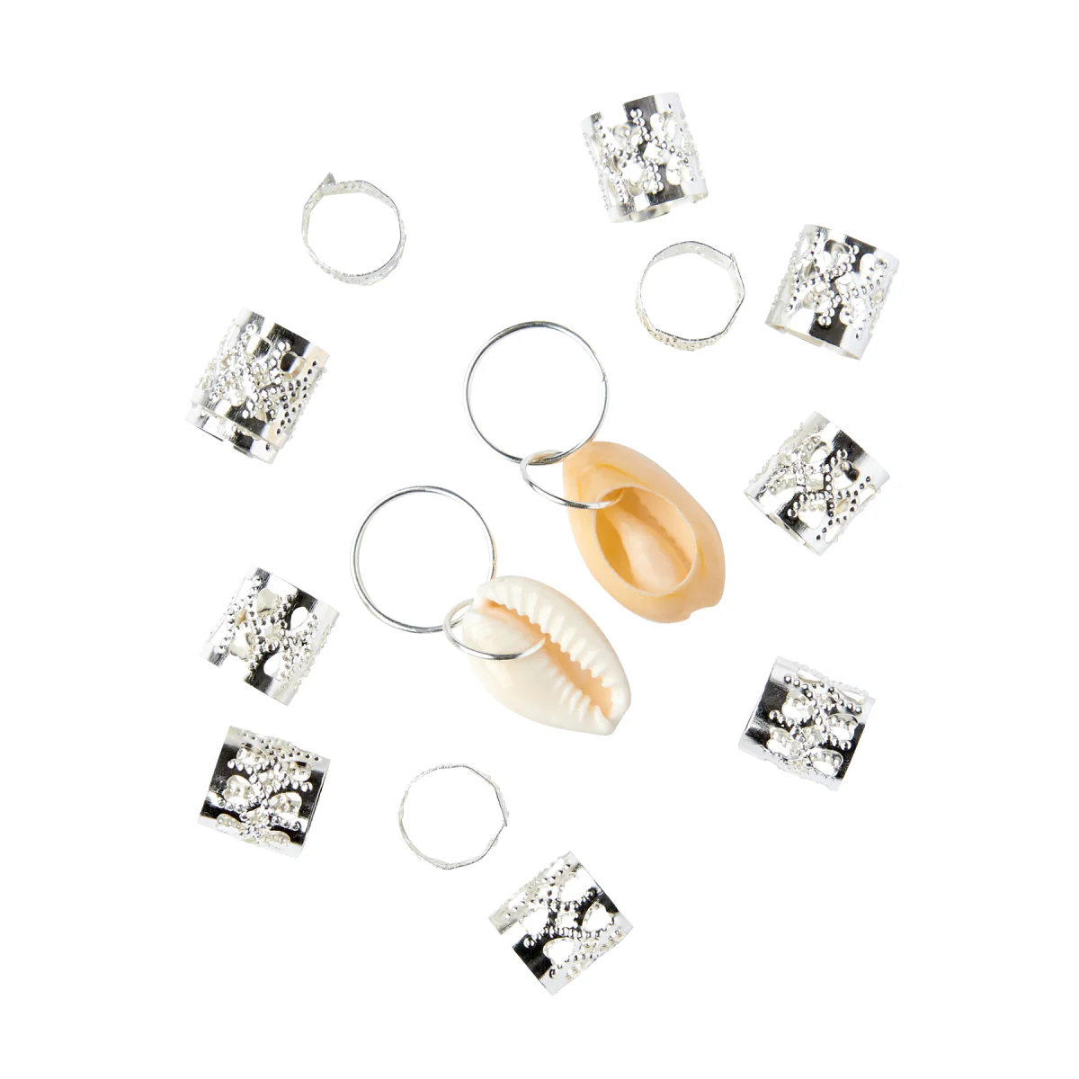 KISS Colors & Care Braid Charms - Silver - Image 4