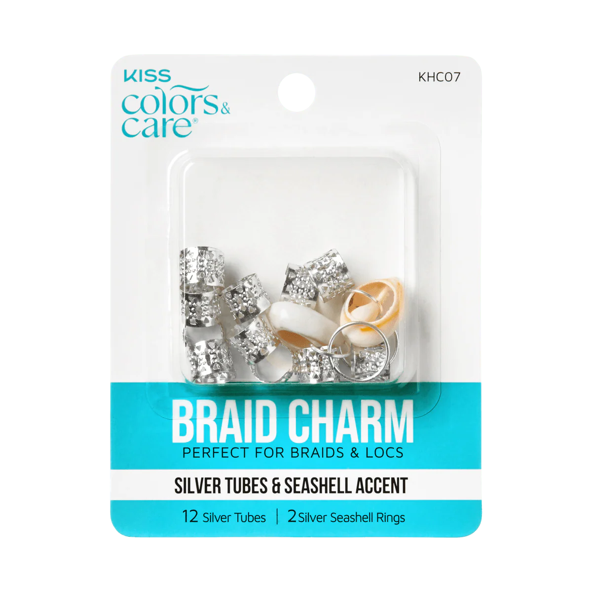 KISS Colors & Care Braid Charms - Silver