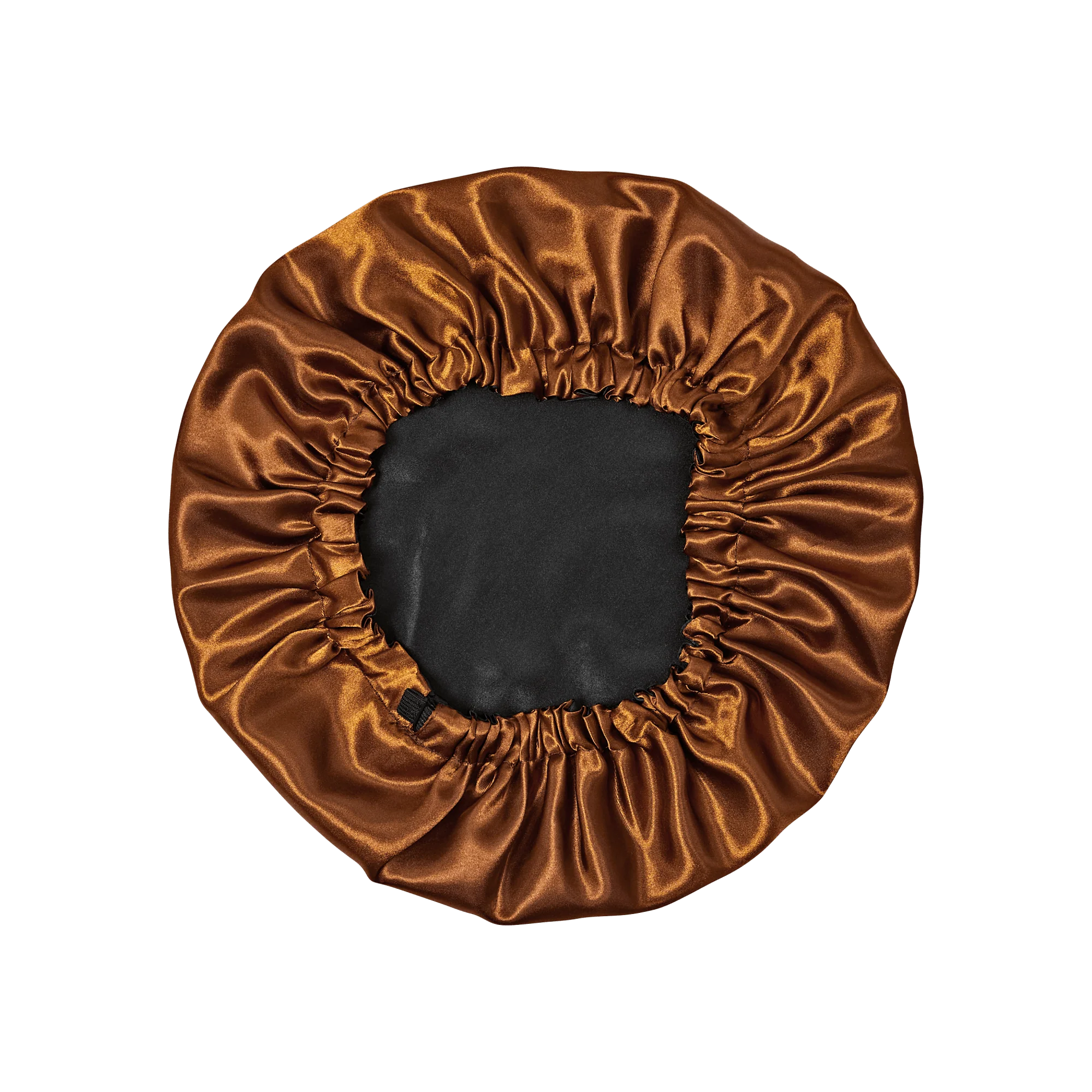KISS Colors & Care Charmeuse Silky Satin Adjustable Reversible Bonnet - Brown & Black - Image 7
