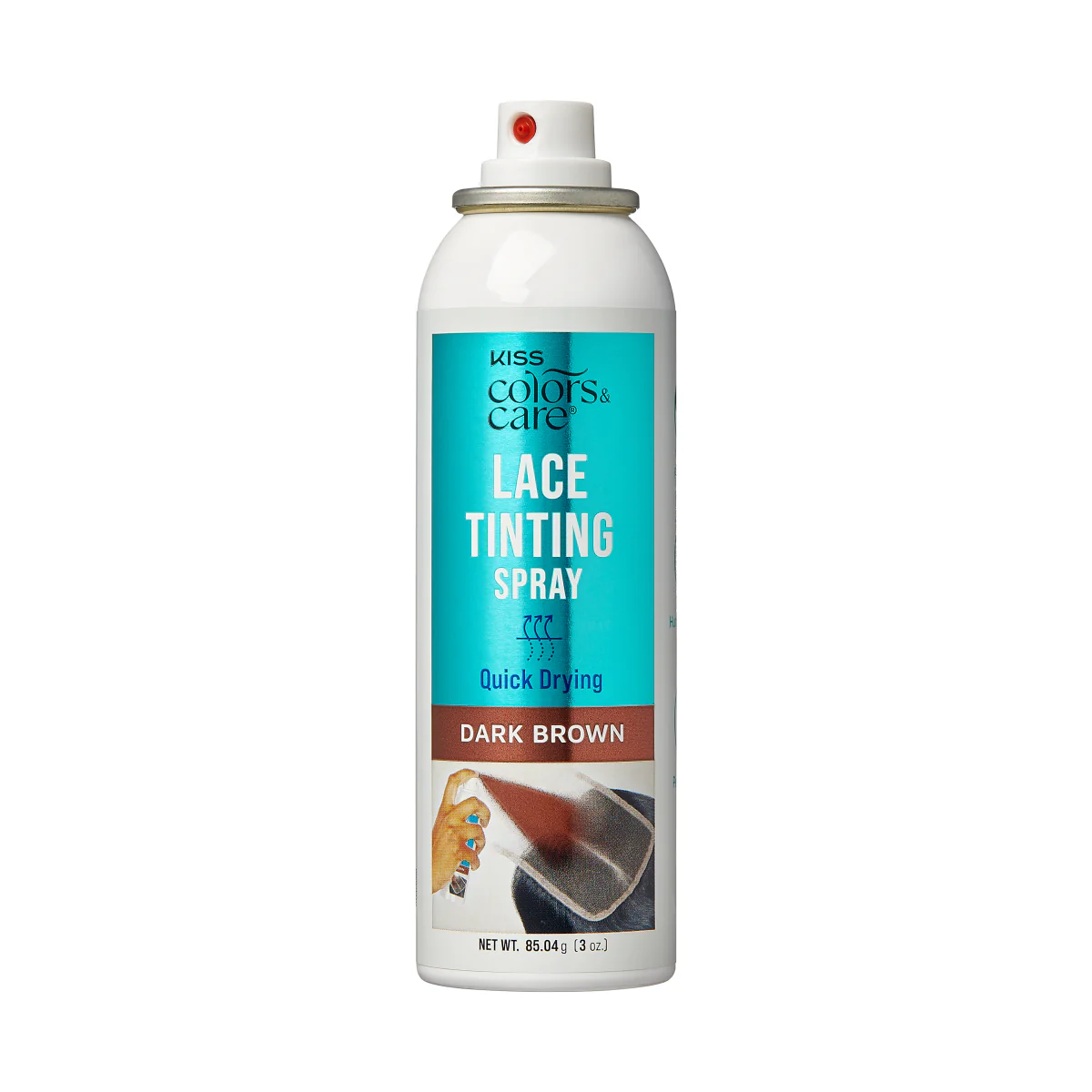 KISS Colors & Care Lace Tinting Spray - Dark Brown - Image 4