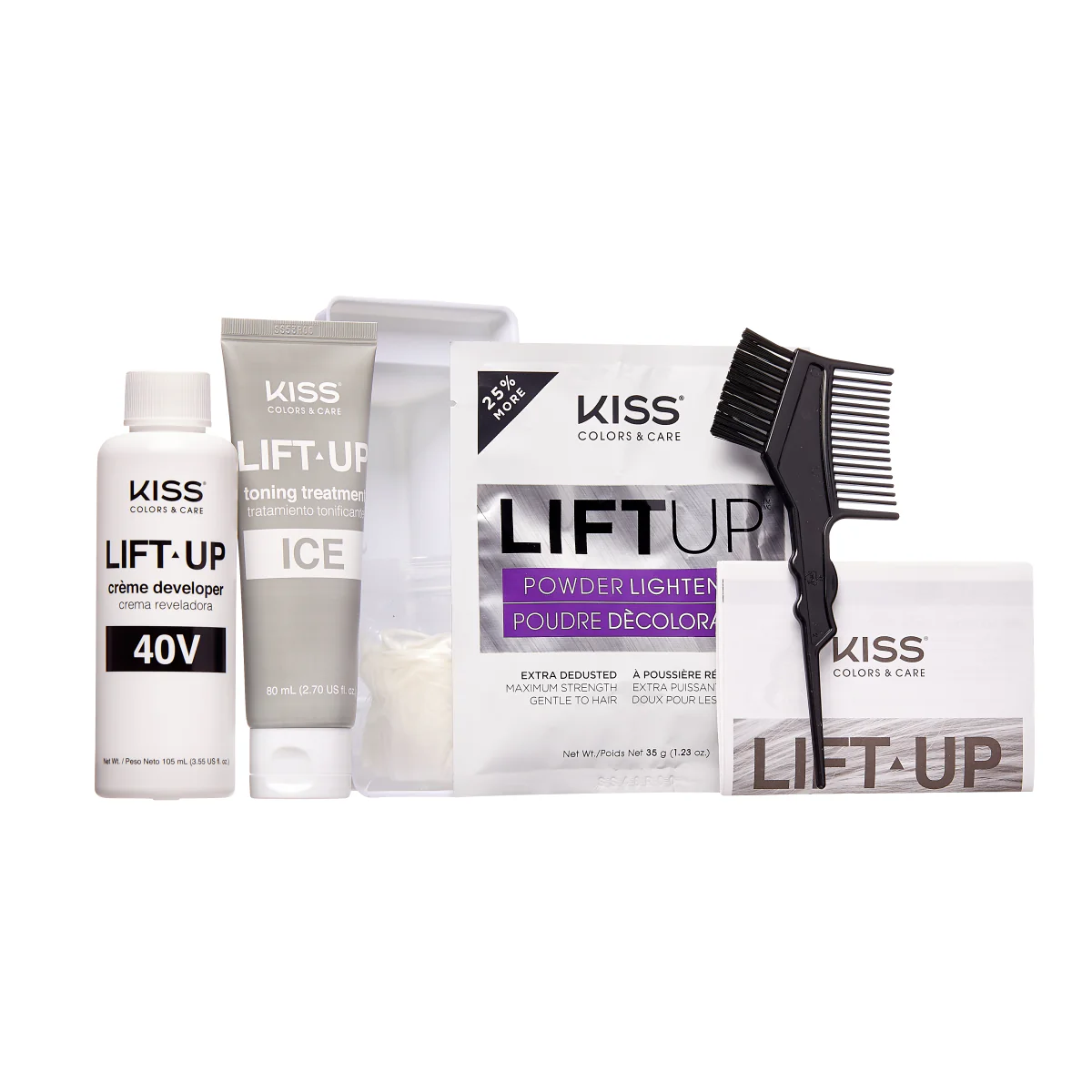 KISS LIFT UP COMPLETE BLEACH & TONE KIT β ICE - Image 3