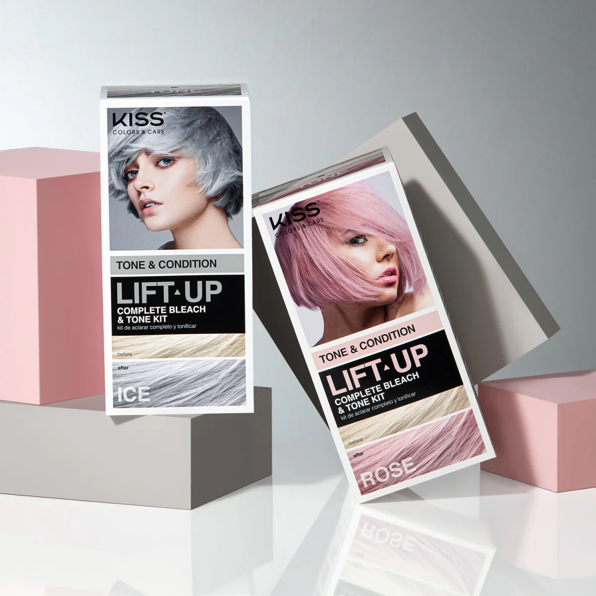 KISS LIFT UP COMPLETE BLEACH & TONE KIT β ICE - Image 4