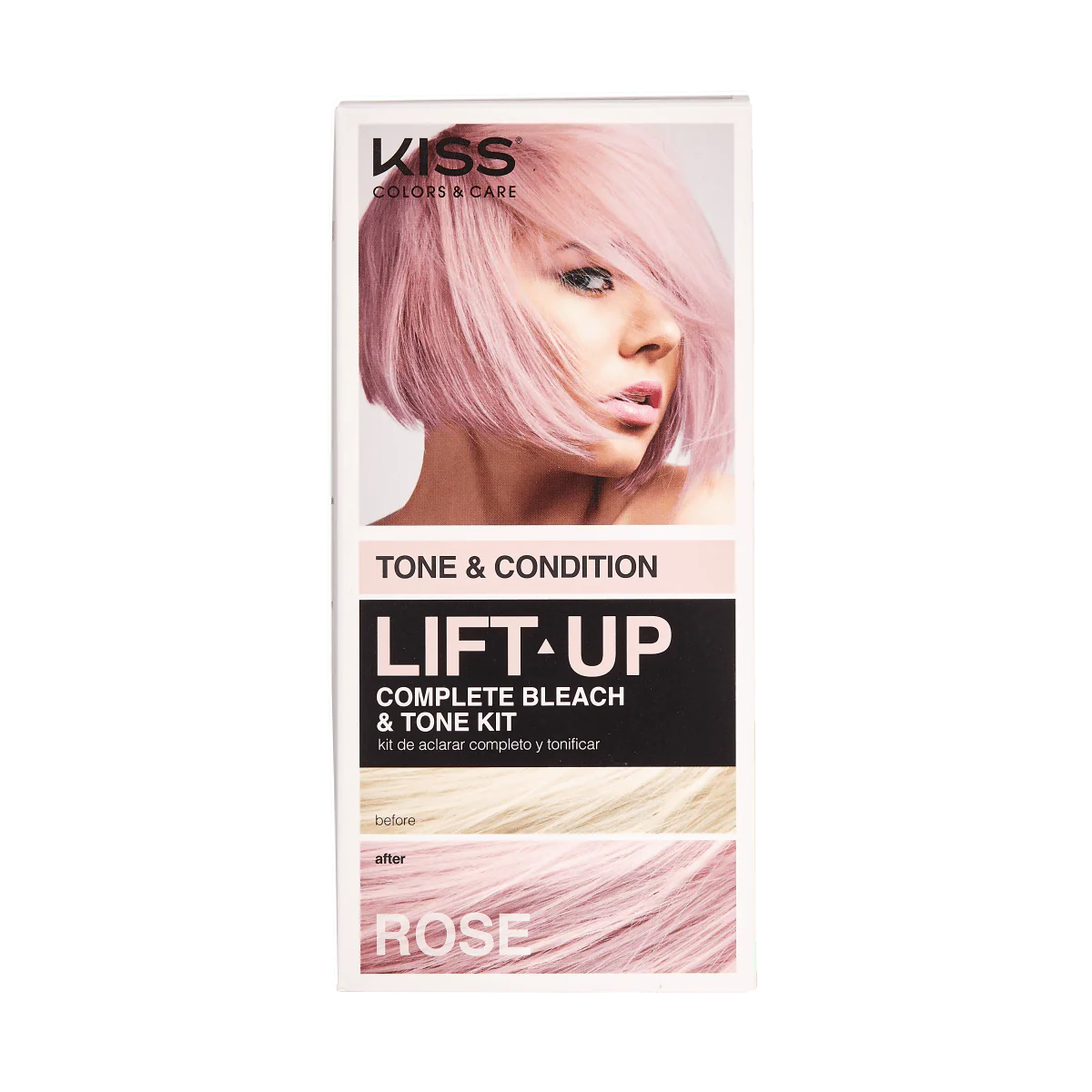 KISS LIFT UP COMPLETE BLEACH & TONE KIT β ROSE