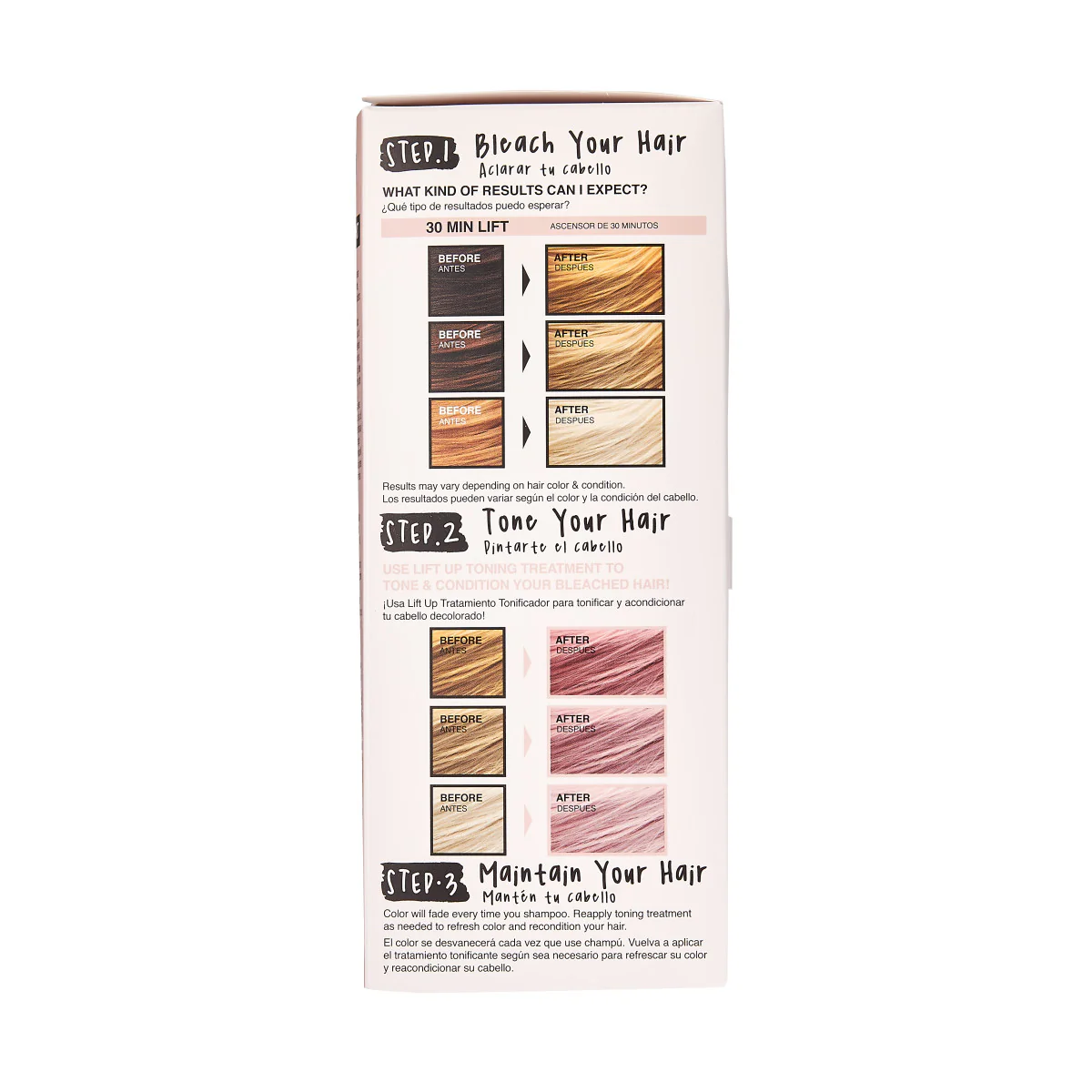KISS LIFT UP COMPLETE BLEACH & TONE KIT β ROSE - Image 5