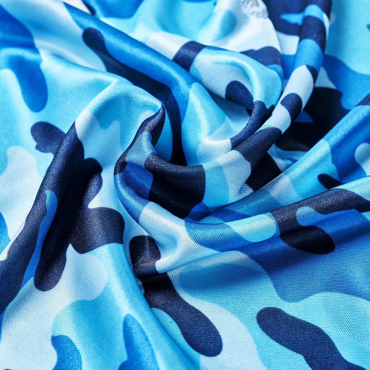 KISS Colors & Care Power Wave Silky Satin Military Durag - Blue Camo - Image 5