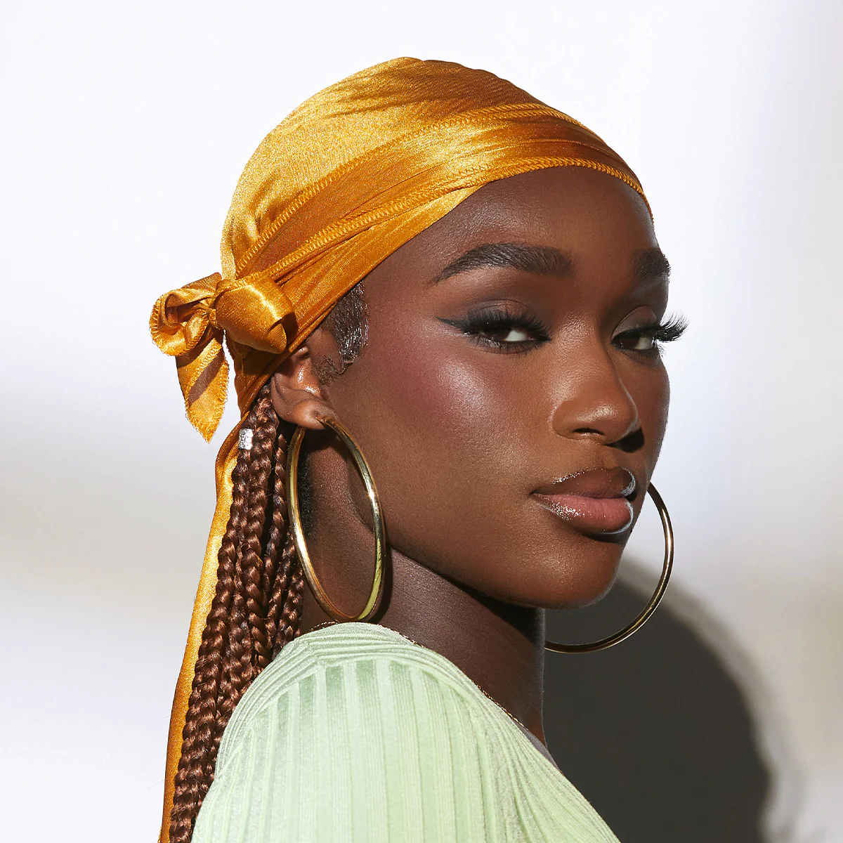 Power Wave Satin Durag Gold - Image 2