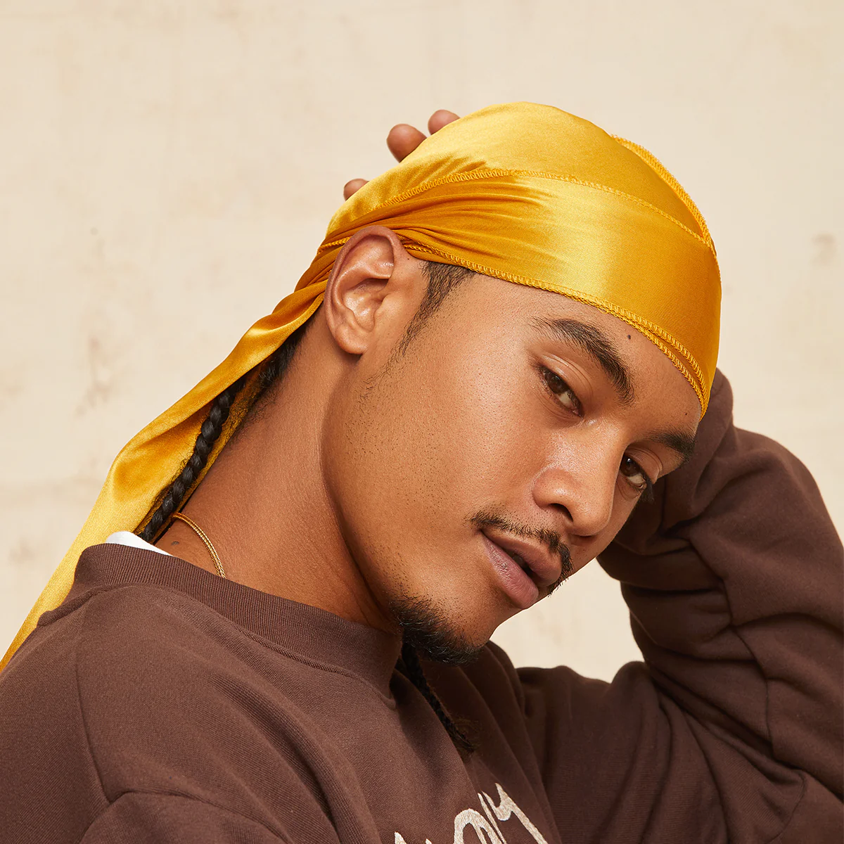 Power Wave Satin Durag Gold - Image 3