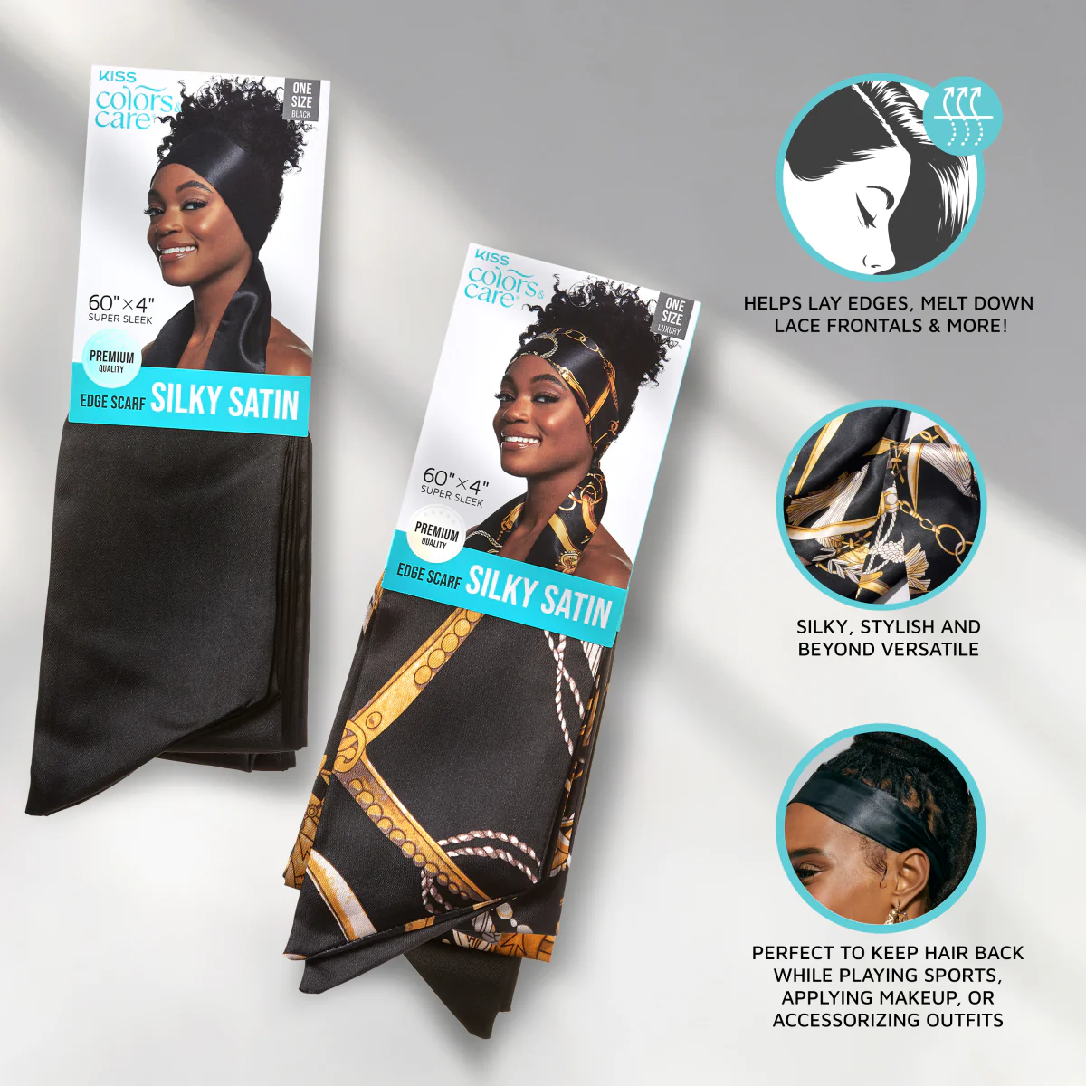 KISS Colors & Care Silky Satin Edge Scarf - Image 9