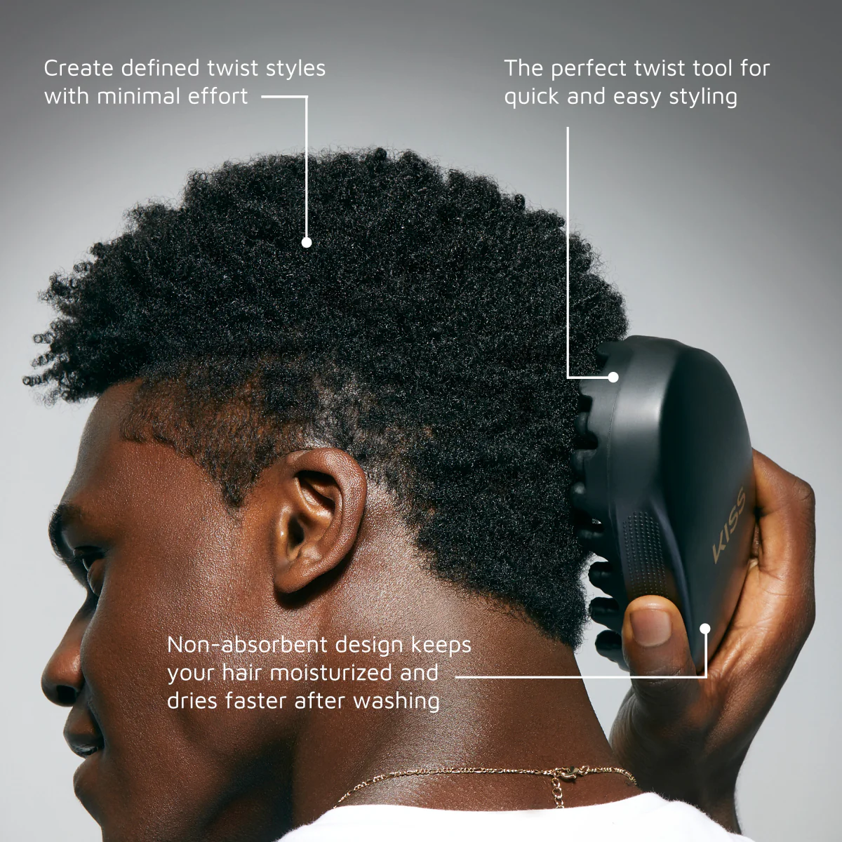 KISS Colors & Care Style & Define Twist King - Black - Image 7