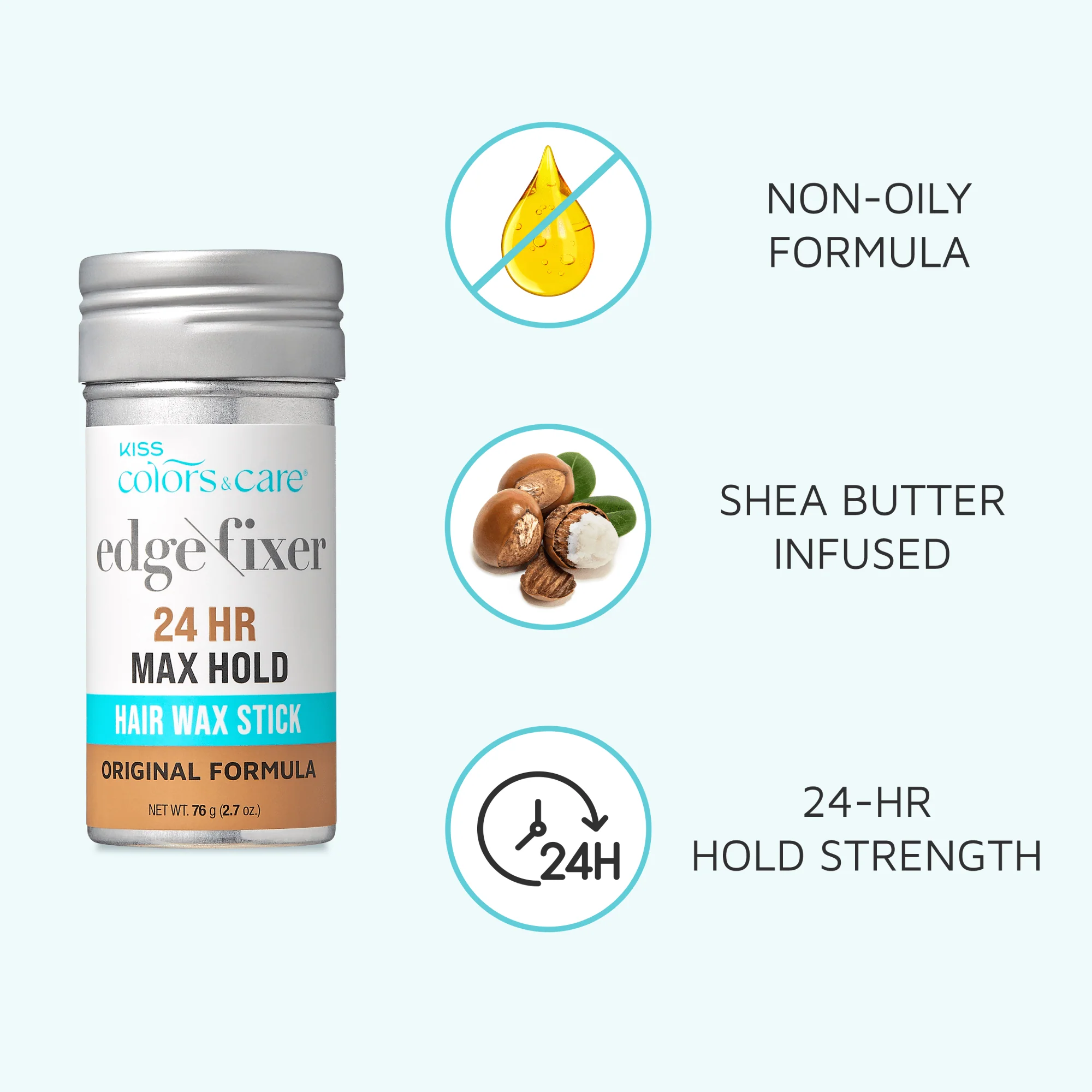 KISS Colors & Care Edge Fixer Wax Stick – Mango - Image 7