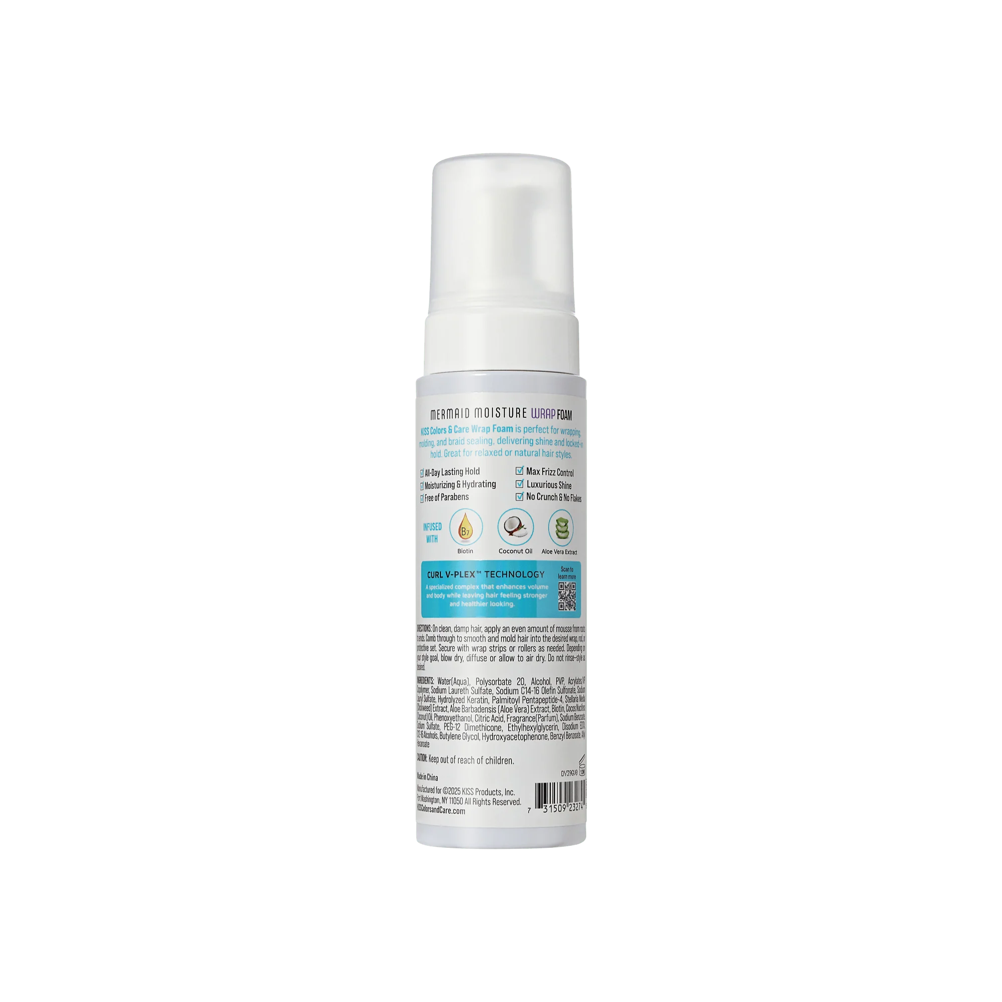 KISS Colors & Care Wrap Foam Hair Mousse, Set & Shine - 8 fl oz - Image 7