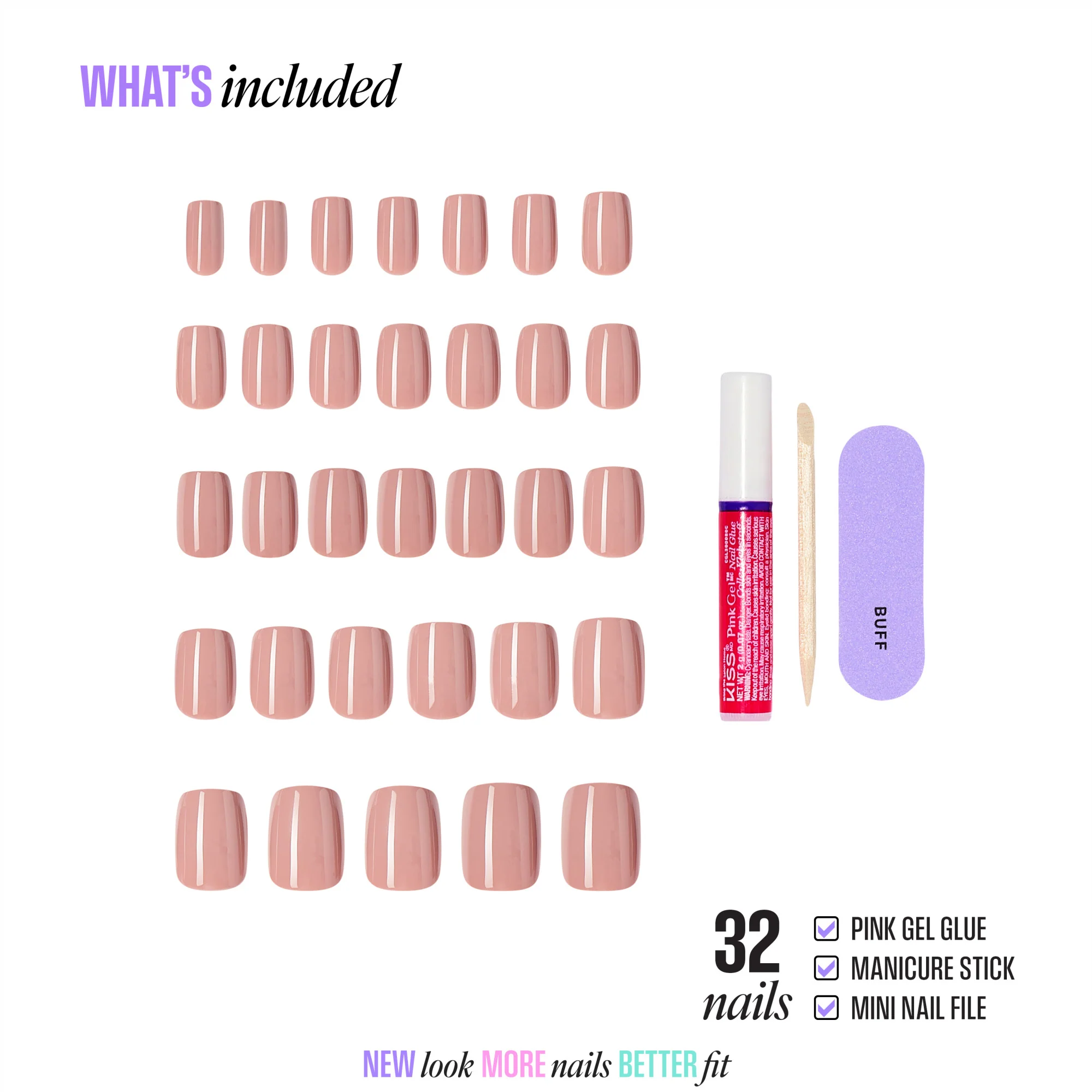 KISS CORE Color Press On Glue Nails - Embullience - Image 4