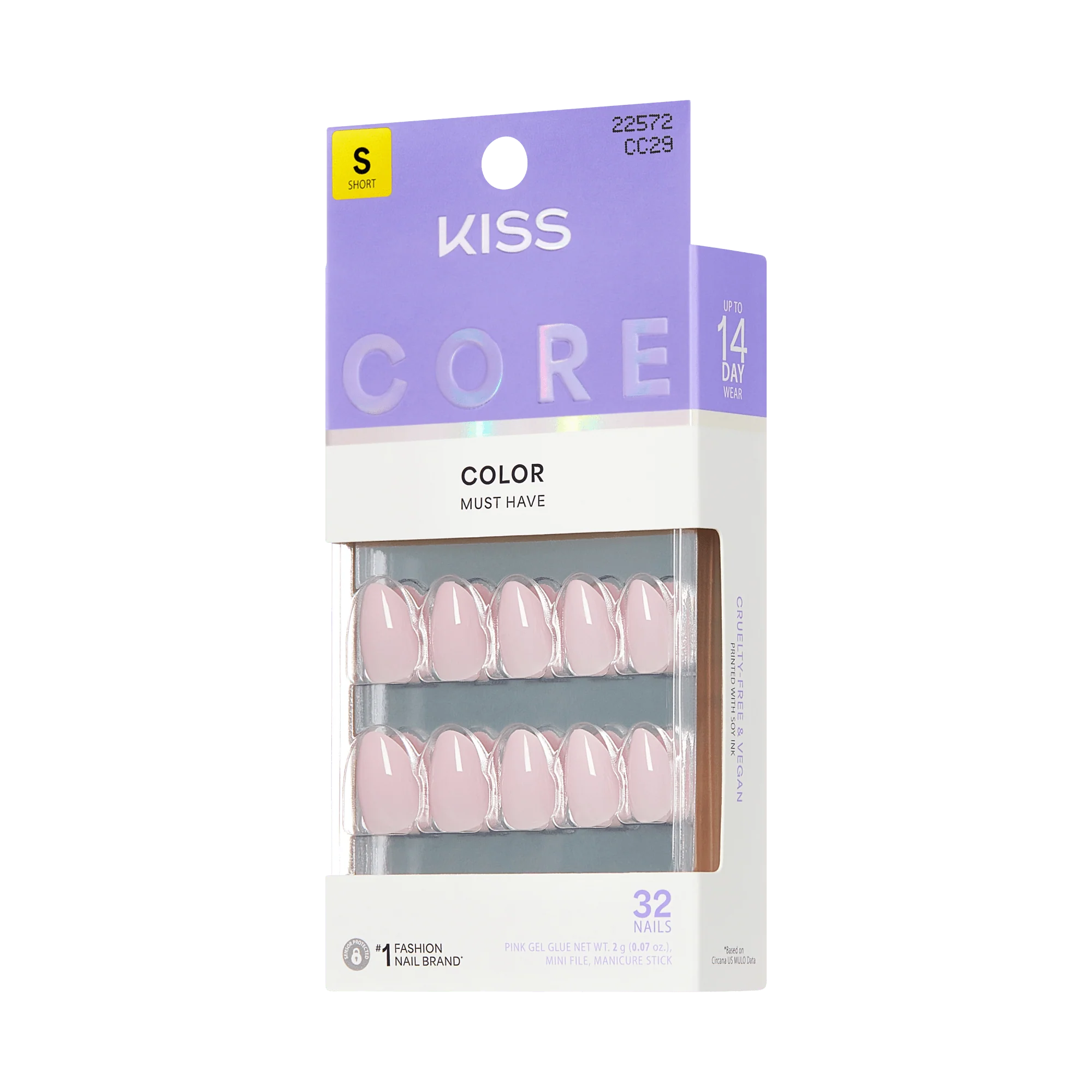 KISS CORE Color Press On Glue Nails - Euphonious - Image 6